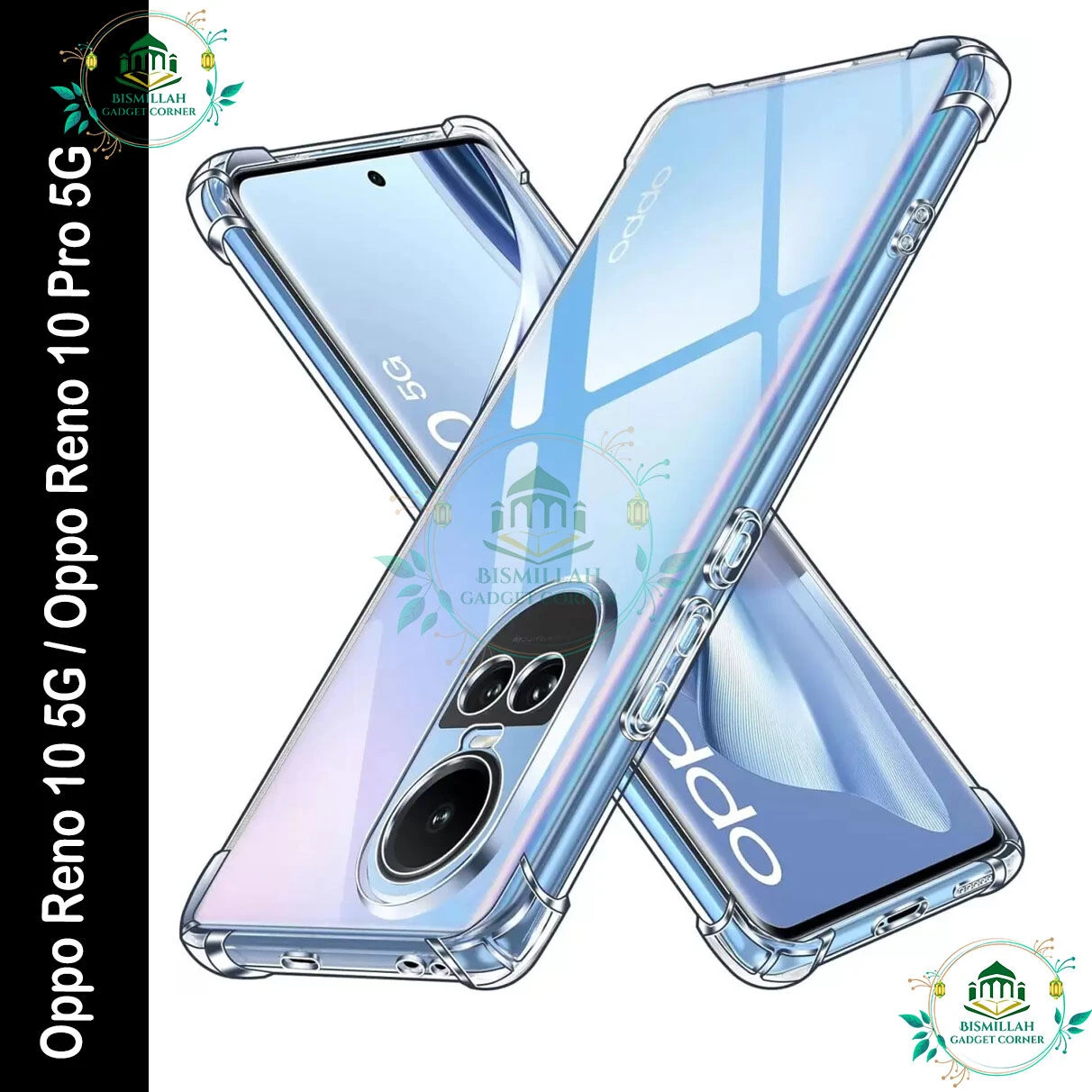 Transparent back cover For Oppo Reno 10 5G / Oppo Reno 10 Pro 5G Luxury transparent Protect Back Cover Soft Case