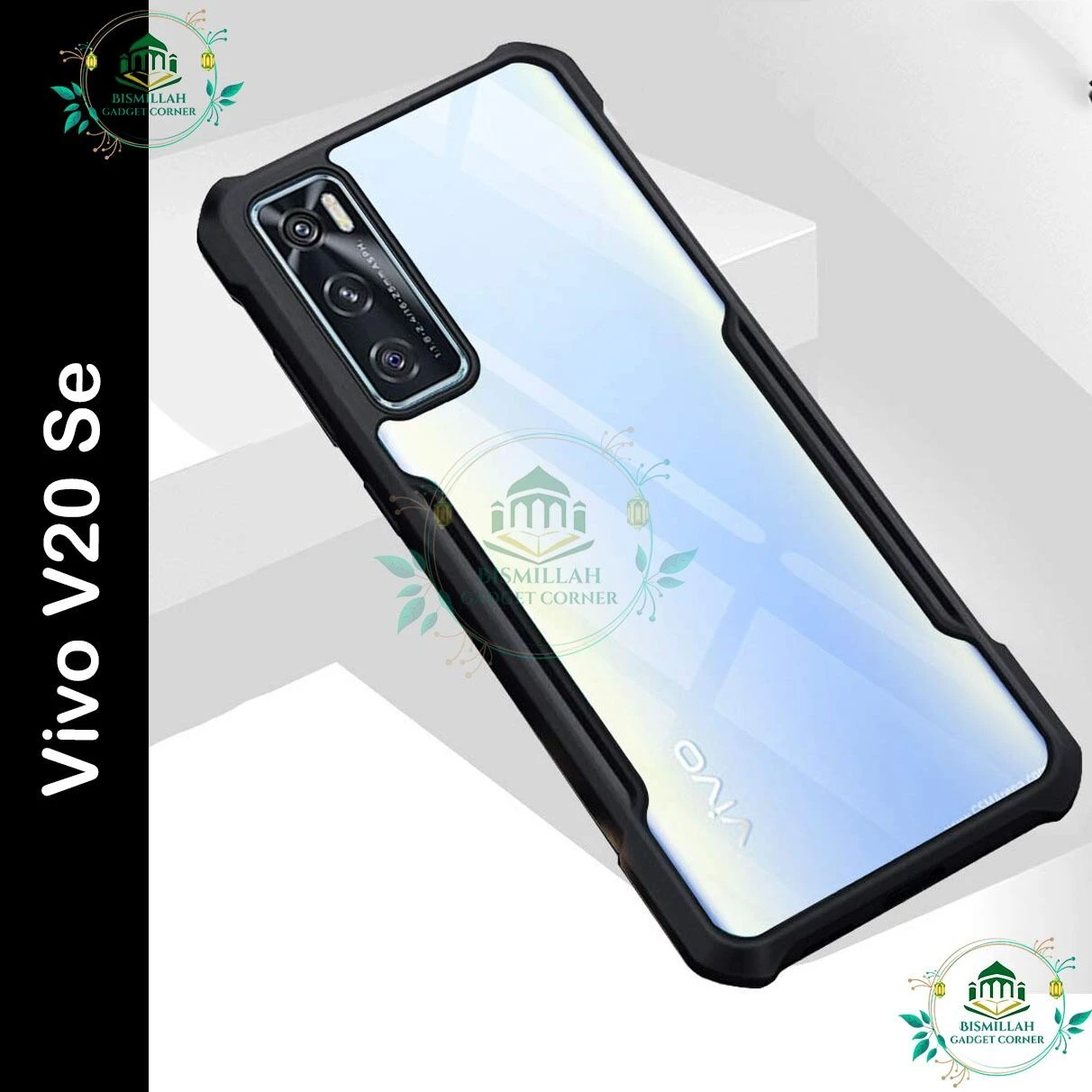 Xundd Back Cover for Vivo V20 se ( v20se ) Transparent Hybrid Hard PC Back Bumper