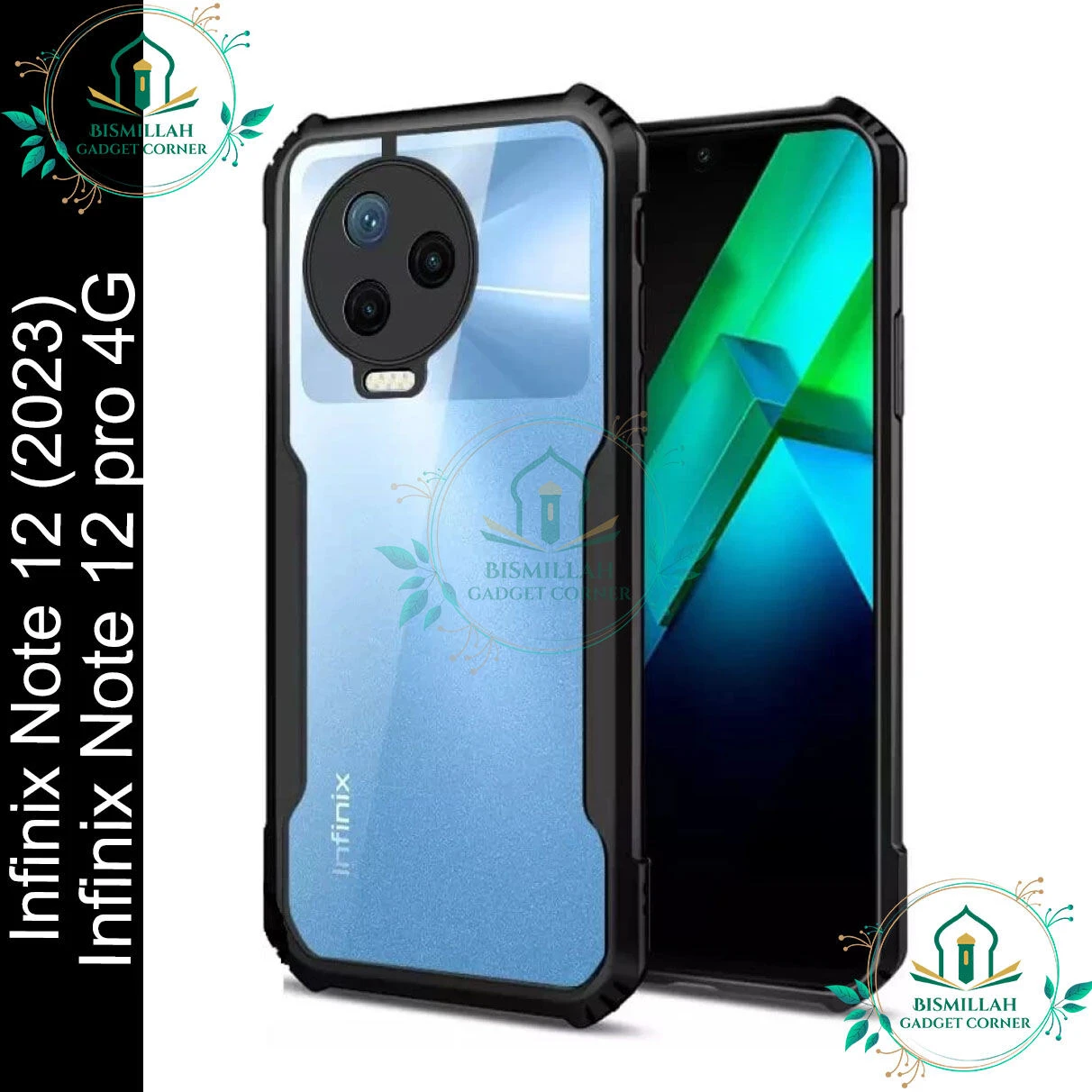 Xundd Back Cover for  Infinix Note 12 (2023) / Infinix Note 12 pro 4G Transparent Hybrid Hard PC Back Bumper