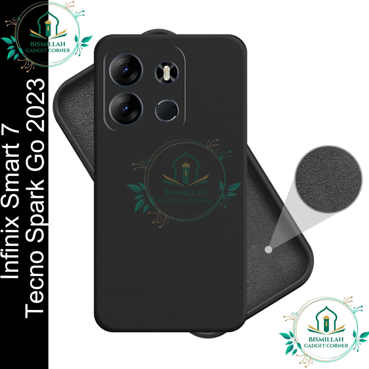 Premium Liquid Silicone Phone case for Infinix Smart 7 / Tecno Spark Go 2023 Liquid Silicon Mobile Back Case Soft Silicone Phone Cover