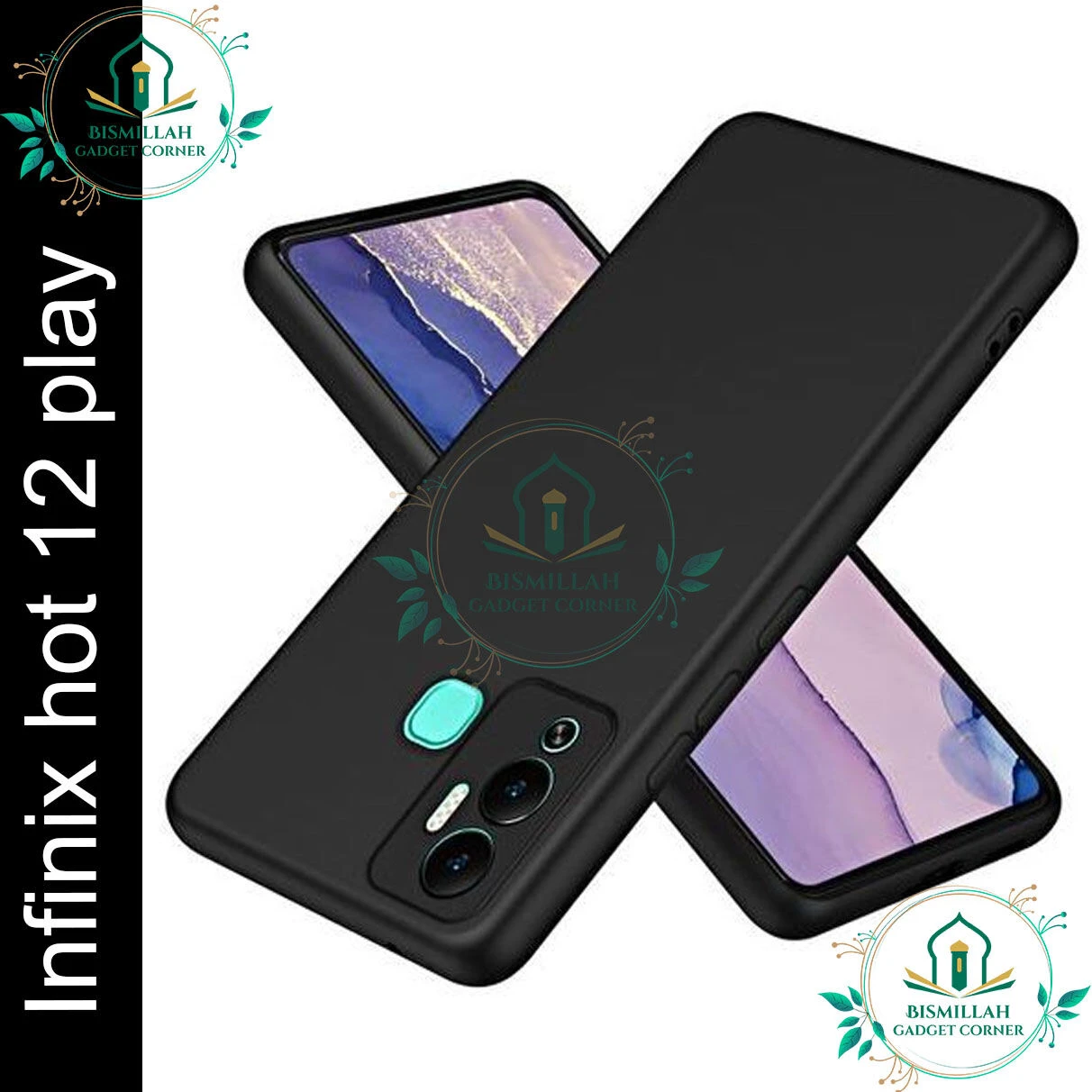 Premium Liquid Silicone Phone case for Infinix Hot 12 Play Liquid Silicon Mobile Back Case Soft Silicone Phone Cover