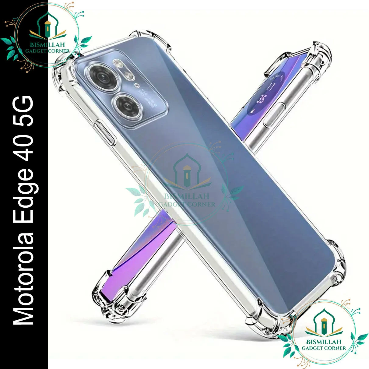 Transparent back cover For Motorola Edge 40 5G Luxury transparent Protect Back Cover Soft Case