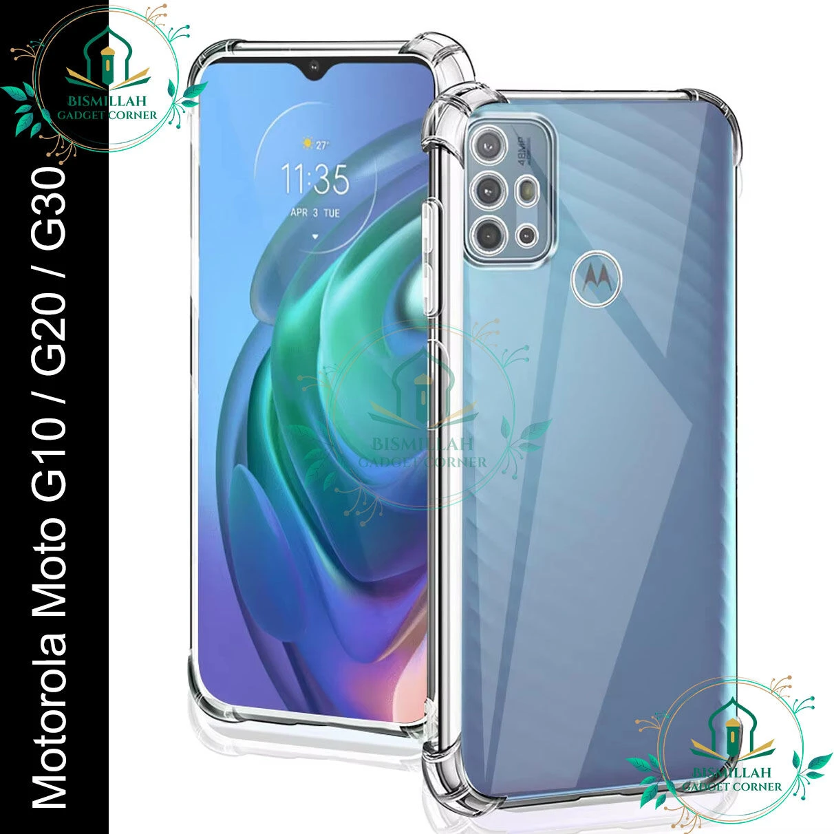 Transparent back cover For Motorola Moto G10 / Motorola Moto G20 / Motorola Moto G30 Luxury transparent Protect Back Cover Soft Case