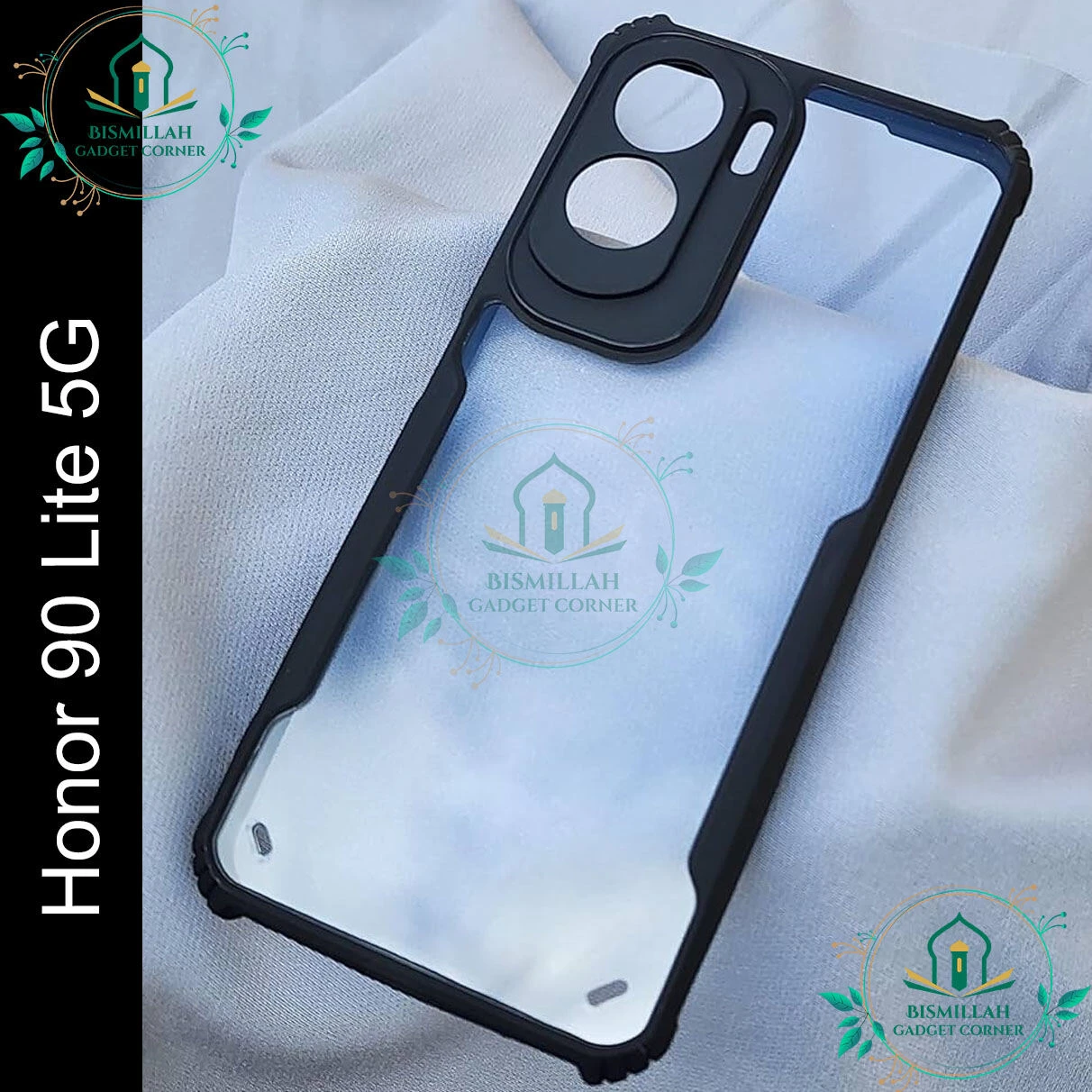 Xundd Back Cover for Honor 90 Lite 5g Transparent Hybrid Hard PC Back Bumper