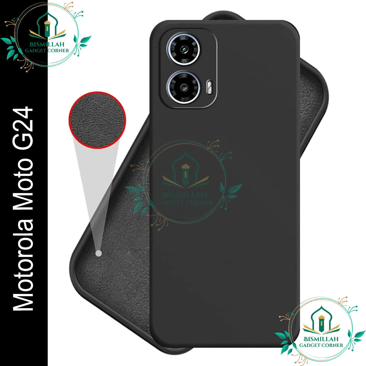 Premium Liquid Silicone Phone case for Motorola Moto G24 Liquid Silicon Mobile Back Case Soft Silicone Phone Cover