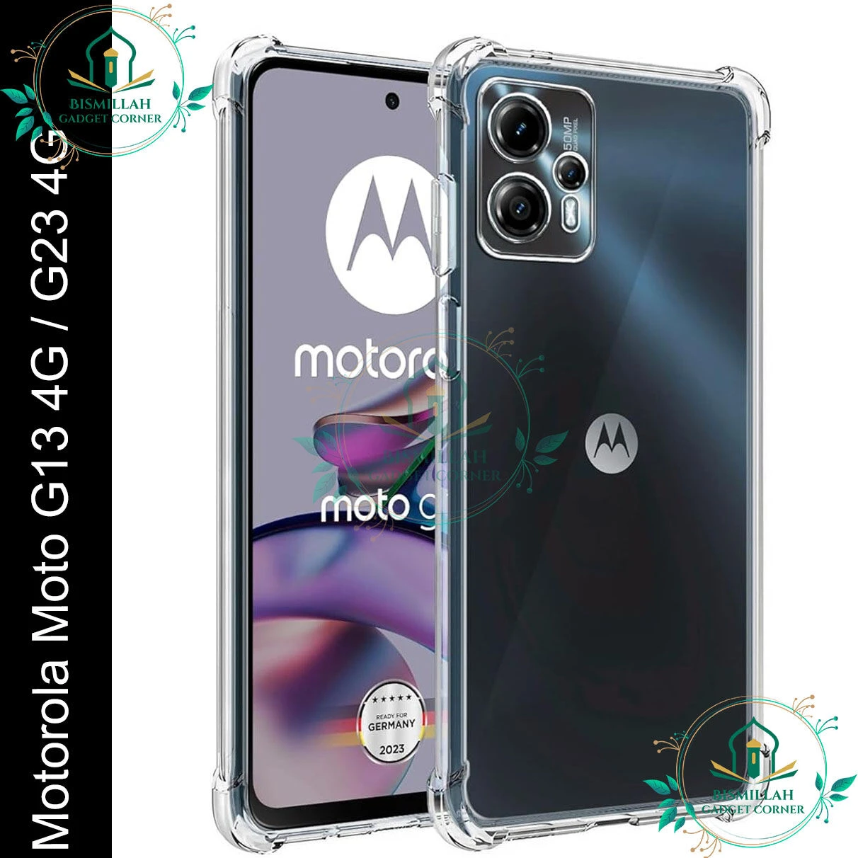 Transparent back cover For Motorola Moto G13 4G / Motorola Moto G23 4G Luxury transparent Protect Back Cover Soft Case