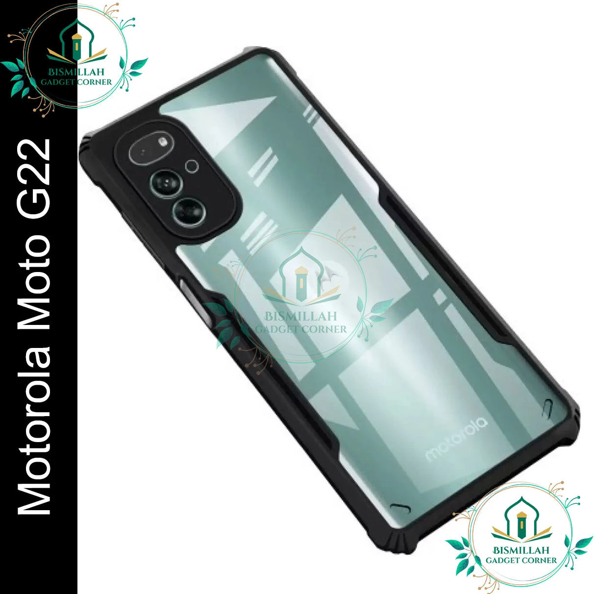 Xundd Back Cover for Motorola Moto G22 Transparent Hybrid Hard PC Back Bumper