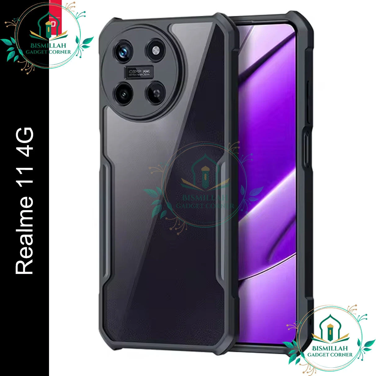 Xundd Back Cover for Realme 11 4G Transparent Hybrid Hard PC Back Bumper