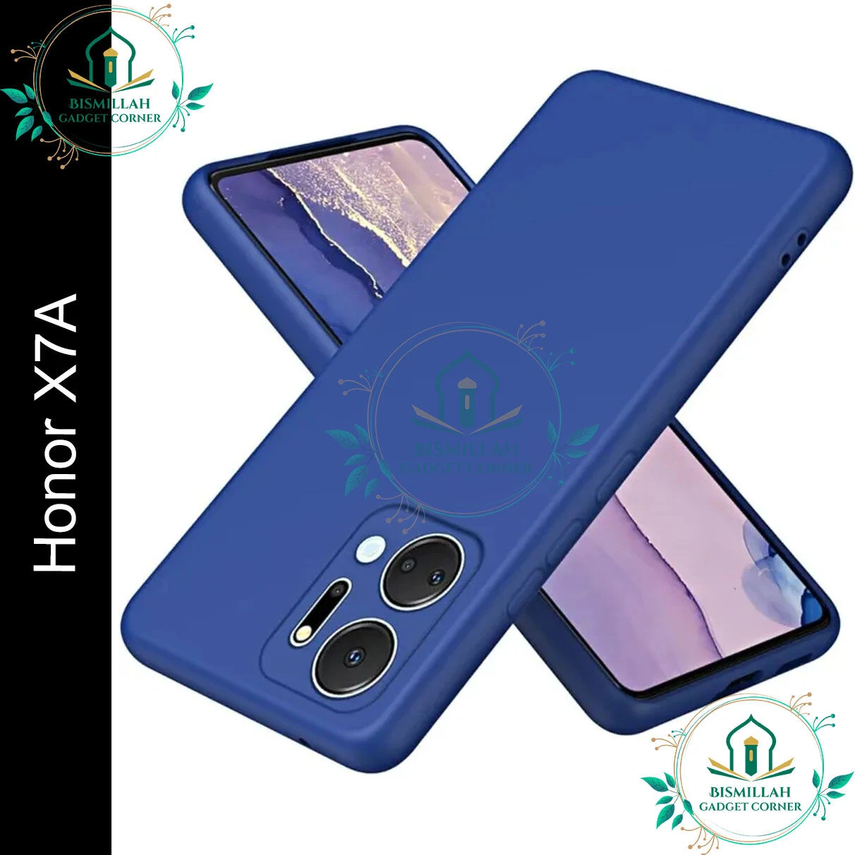 Premium Liquid Silicone Phone case for Honor X7a Liquid Silicon Mobile Back Case Soft Silicone Phone Cover