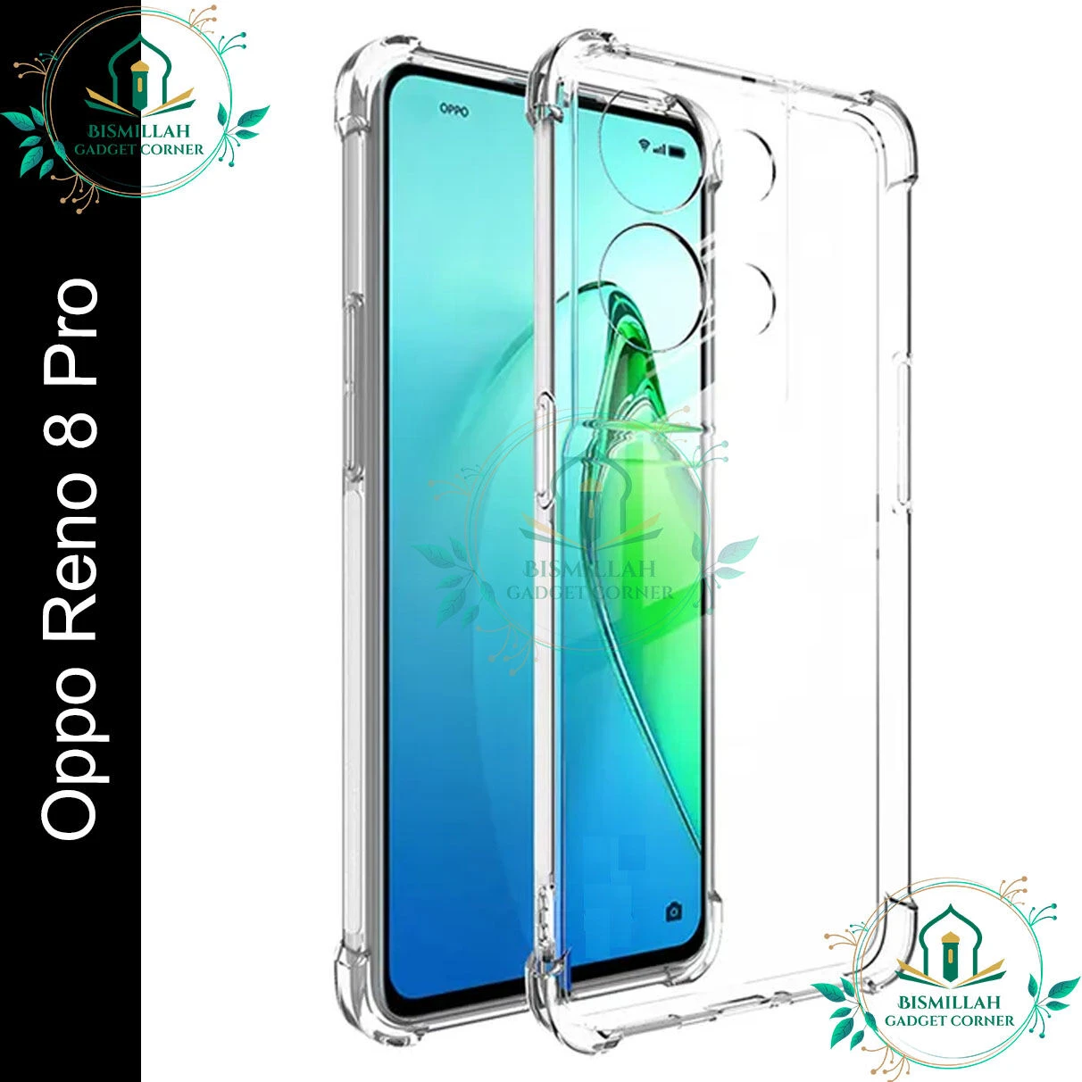 Transparent back cover For Oppo Reno8 Pro 5G Luxury transparent Protect Back Cover Soft Case