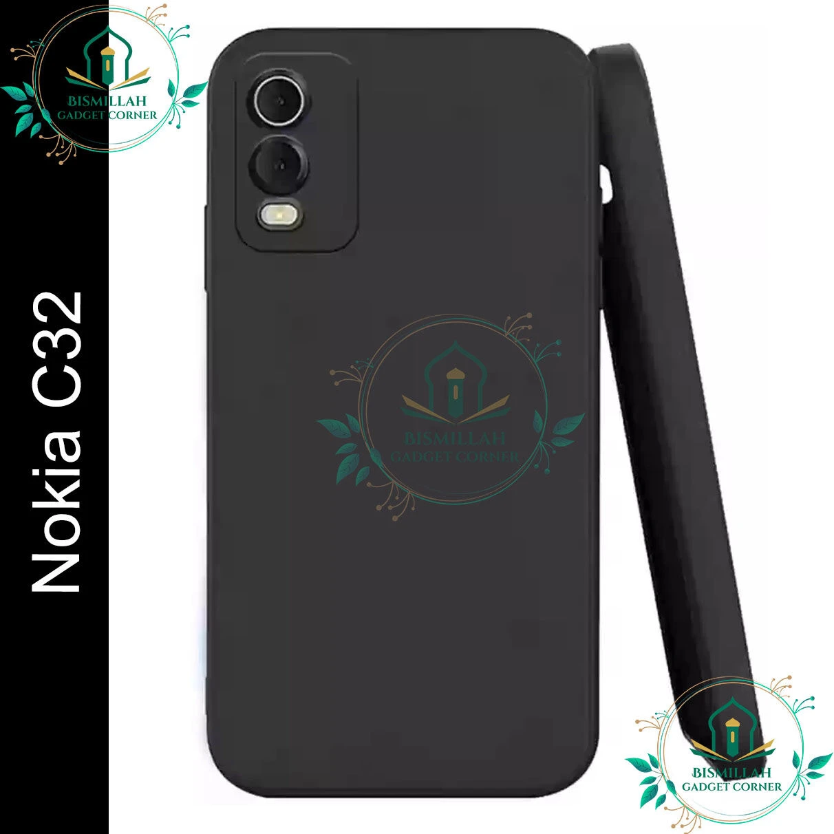Premium Liquid Silicone Phone case for Nokia C32 Liquid Silicon Mobile Back Case Soft Silicone Phone Cover