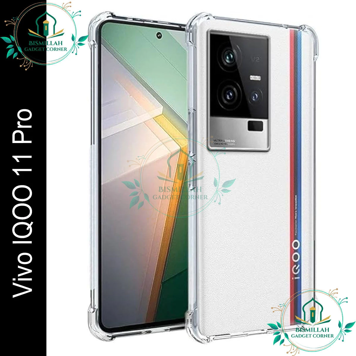 Transparent Phone case for vivo iQOO 11 Pro 5G Liquid Silicon Mobile Back Case Soft Silicone Phone Cover