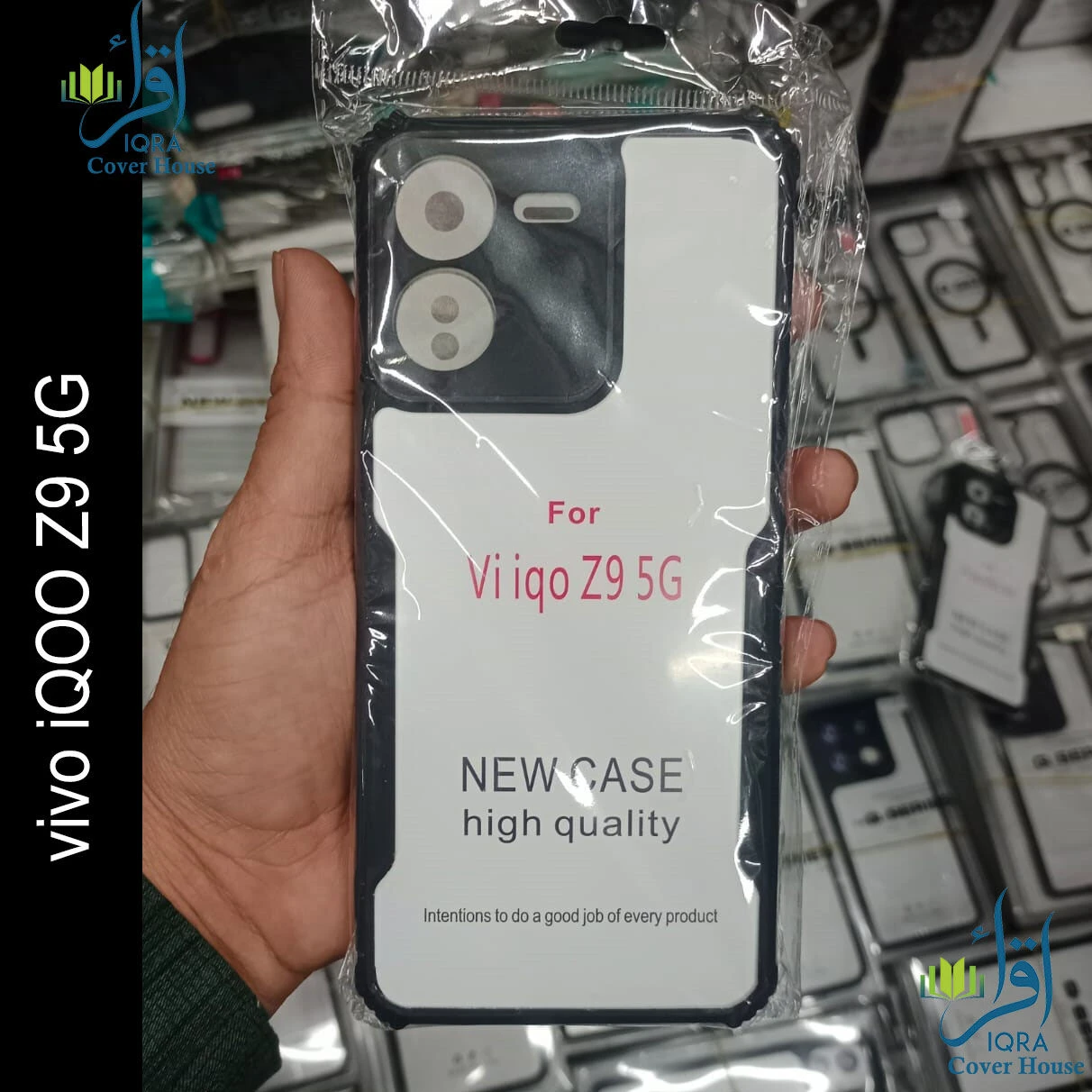 Xundd Back Cover for Vivo iQOO Z9 5G Transparent Hybrid Hard PC Back Bumper
