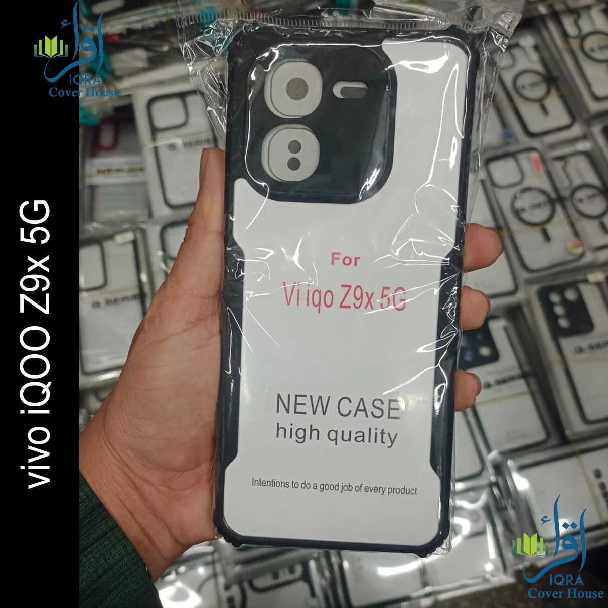 Xundd Back Cover for Vivo iQOO Z9x 5G Transparent Hybrid Hard PC Back Bumper