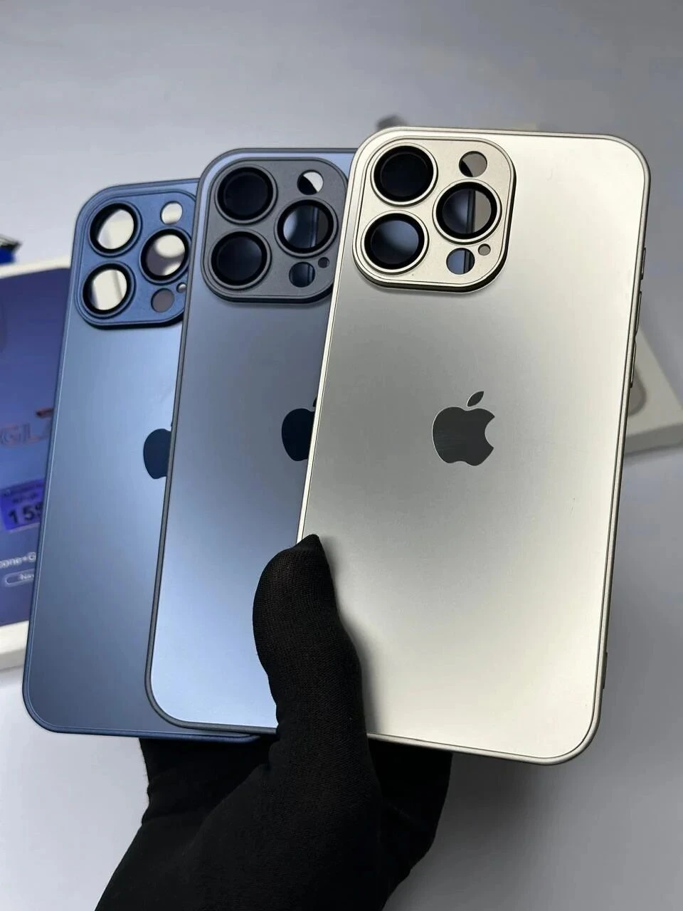 AG Glass Case With Apple Logo Case for Iphone 14 pro max | Iphone 14 pro Max