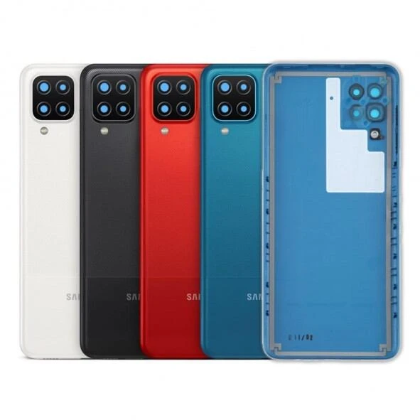 For SAMSUNG GALAXY A12 Phone Battery Back Cover Backshell Glass Battery Rear Case Phone Battery Back Cover Backshell Glass Battery Rear Case - Camera