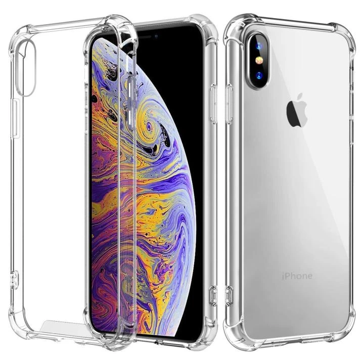 For Apple iPhone Xs Max Shockproof phone case Four Corner Anti Fall Skin Friendly Shell Soft Phone Back Cover
