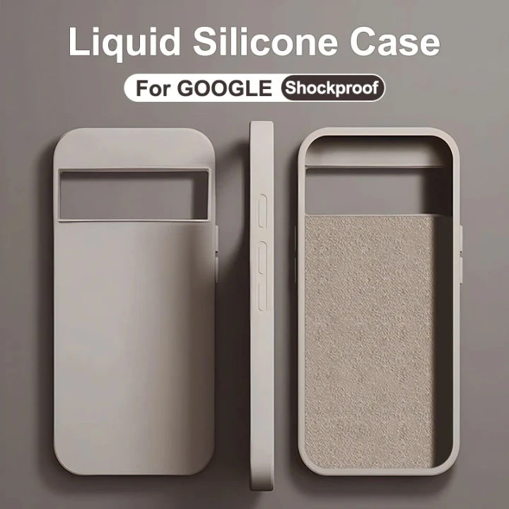 For Google Pixel 6 Silicone Back cover With Box Back cover Box Silicone Liquite Silicone Case Mobile Back Cover Case