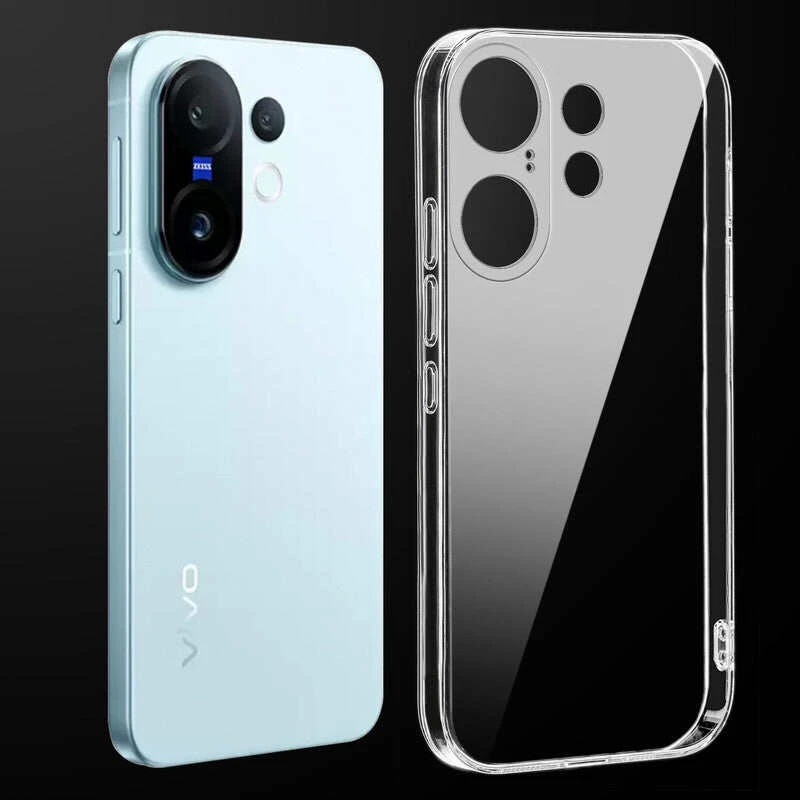 Anti Yellow Clear Back Cover Case Vivo X200 FE (TPU case | Raised Edges for Full Camera Protection | Anti-yellow Clear)