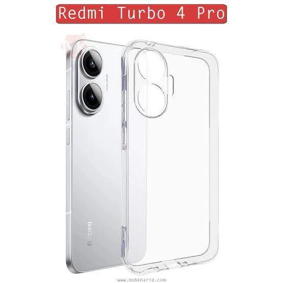 Anti Yellow Clear Back Cover Case REDMI TURBO 4 PRO 5G (TPU case | Raised Edges for Full Camera Protection | Anti-yellow Clear)