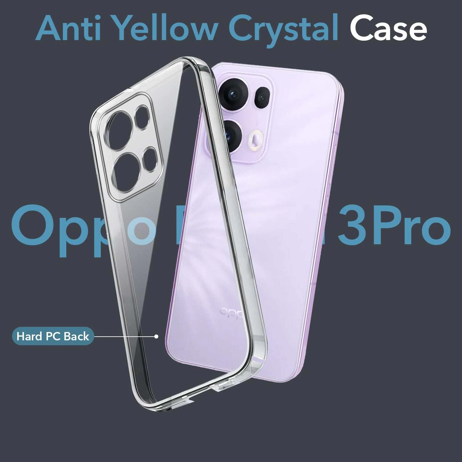 Anti Yellow Clear Back Cover Case OPPO RENO 13 PRO (TPU case | Raised Edges for Full Camera Protection | Anti-yellow Clear)