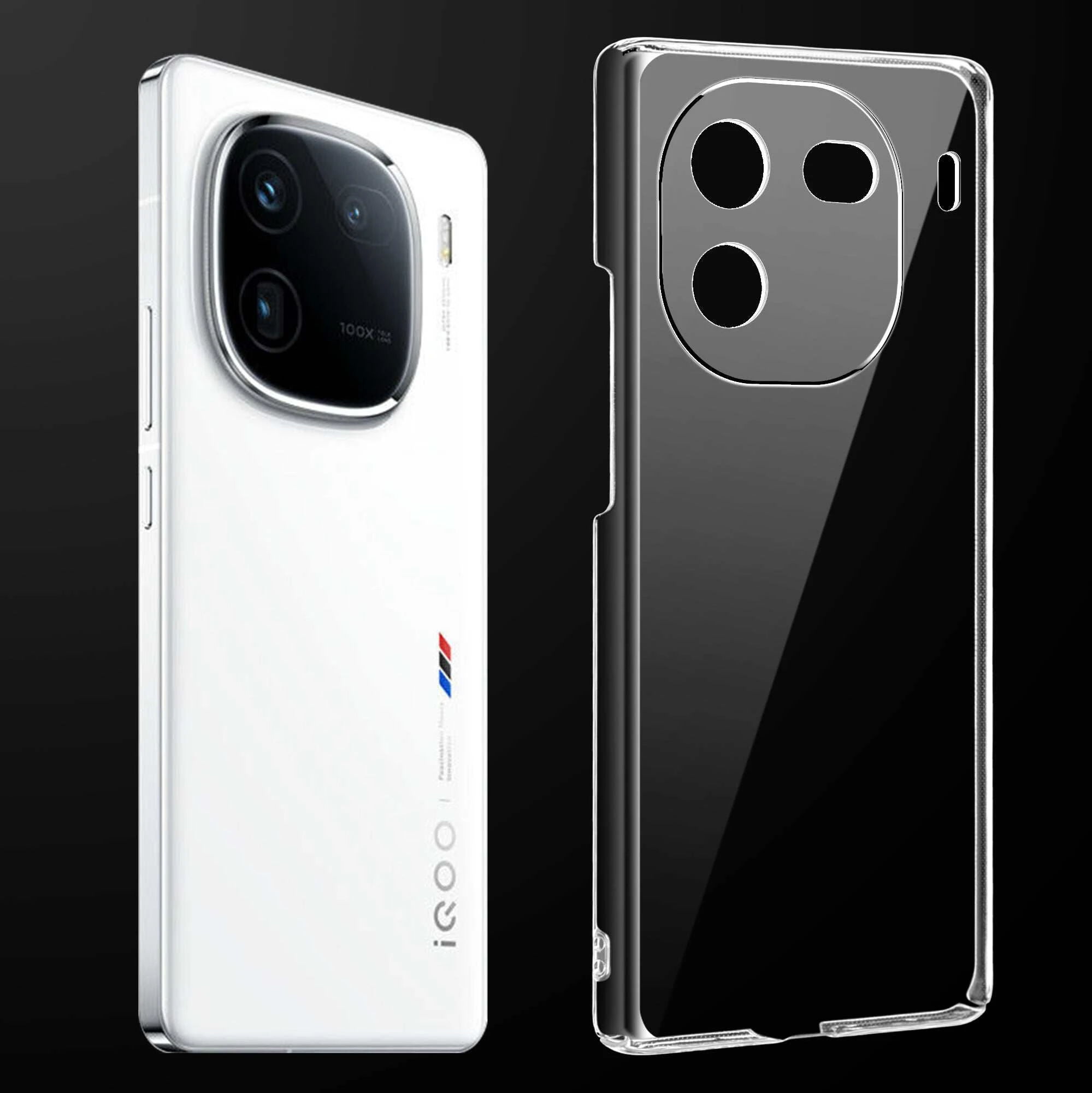 Anti Yellow Clear Back Cover Case IQOO 12 PRO (TPU case | Raised Edges for Full Camera Protection | Anti-yellow Clear)
