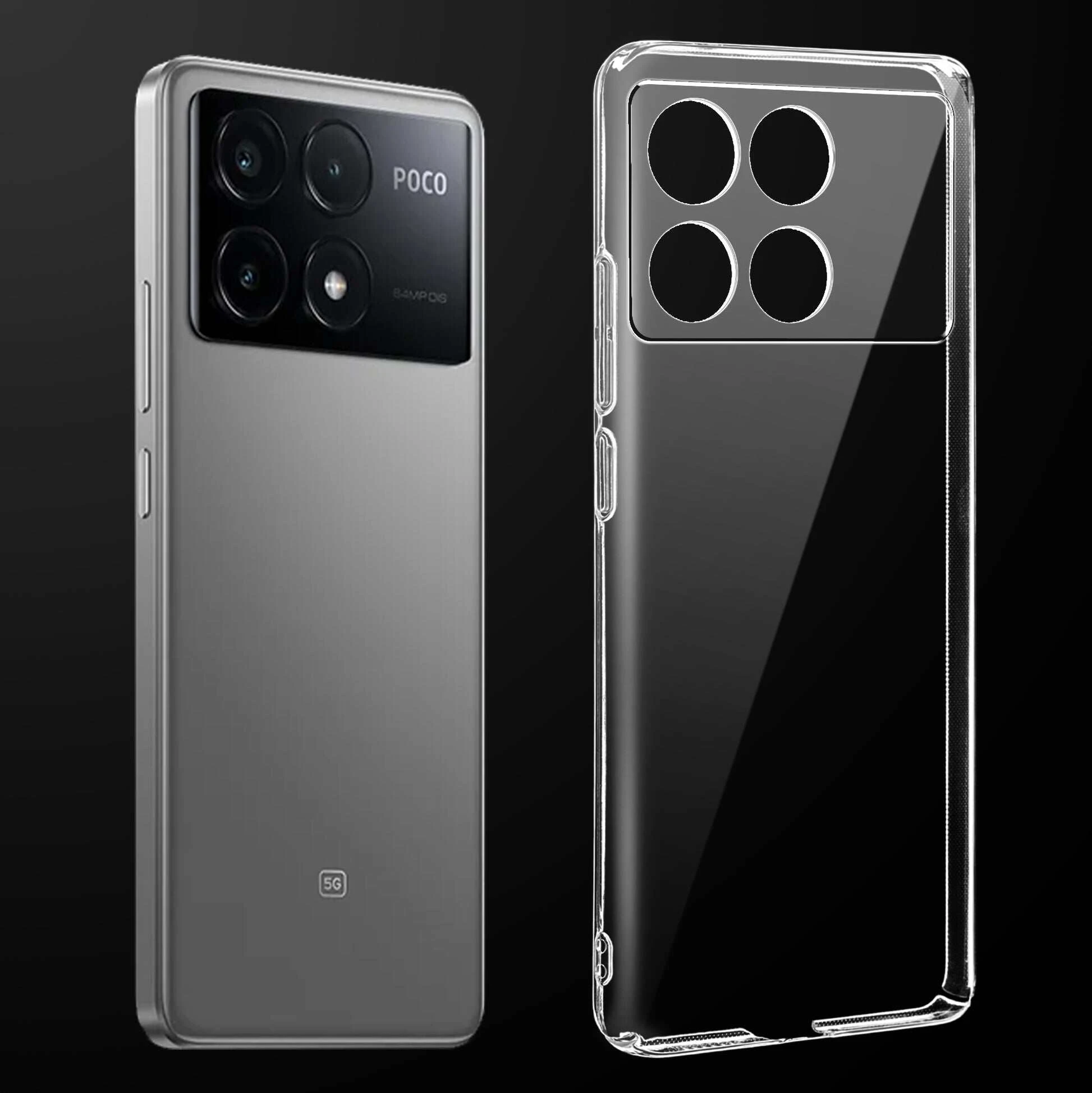 Anti Yellow Clear Back Cover Case Xiaomi Poco X6 Pro (TPU case | Raised Edges for Full Camera Protection | Anti-yellow Clear)