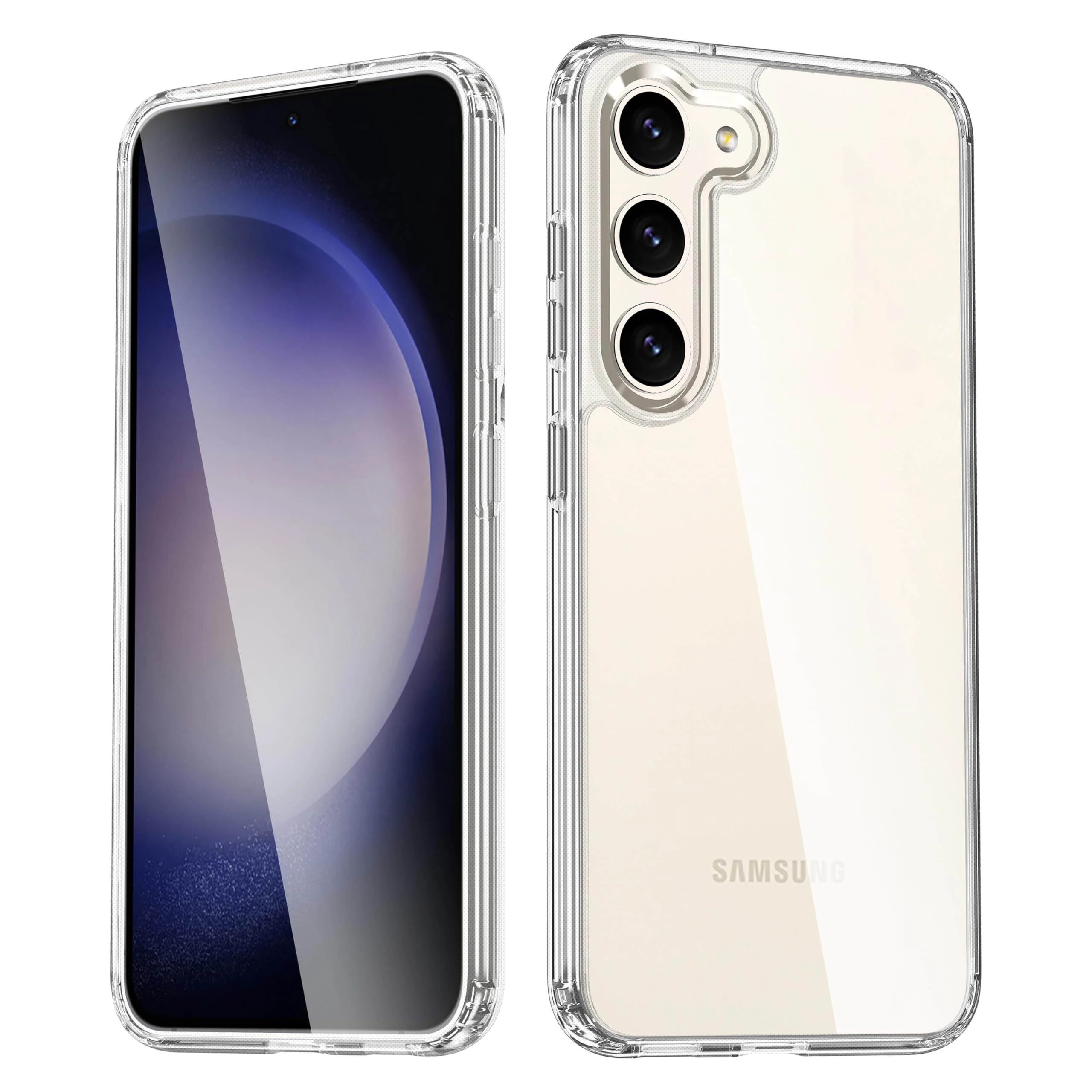 Anti Yellow Clear Back Cover Case Samsung S23 PLUS (TPU case | Raised Edges for Full Camera Protection | Anti-yellow Clear)