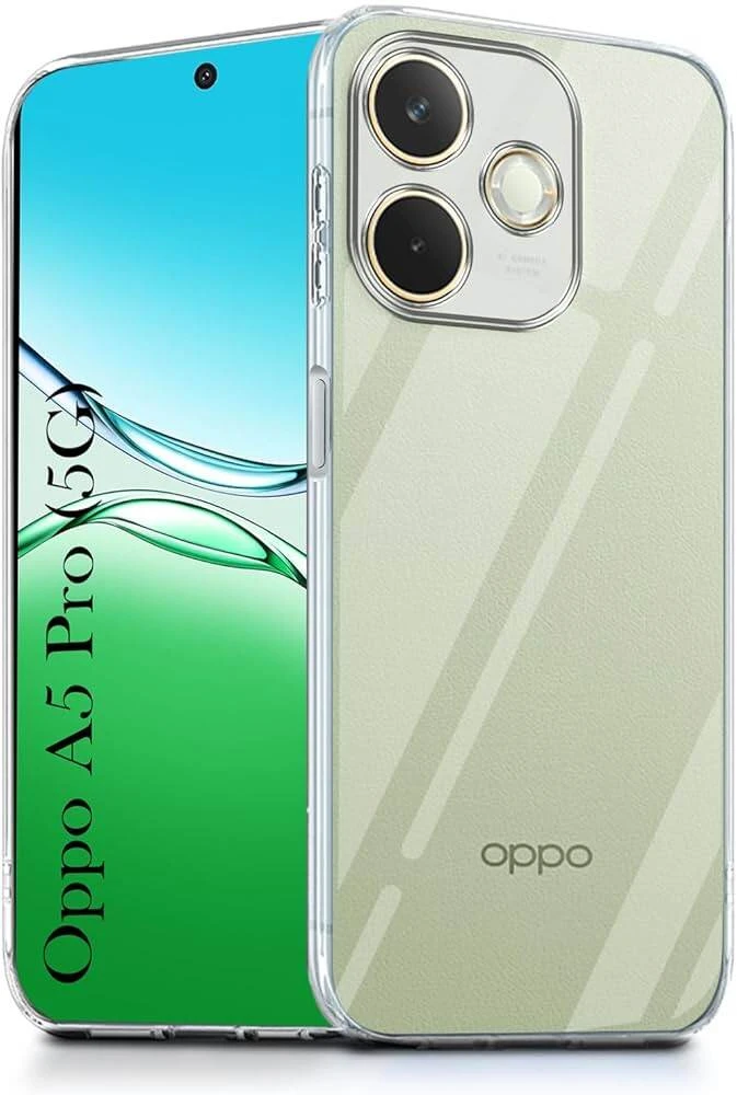 Anti Yellow Clear Back Cover Case OPPO A5 PRO (TPU case | Raised Edges for Full Camera Protection | Anti-yellow Clear)