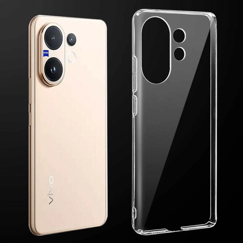Anti Yellow Clear Back Cover Case Vivo V60 5G 163MM (TPU case | Raised Edges for Full Camera Protection | Anti-yellow Clear)