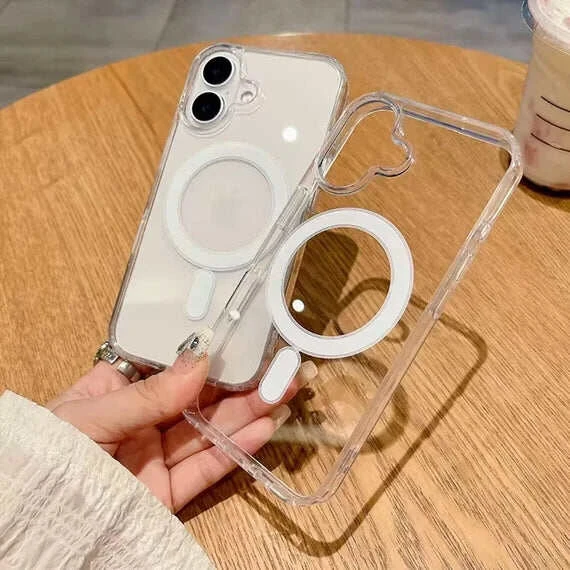 Anti Yellow Clear Back Cover Case iPhone 16 PLUS (TPU case | Raised Edges for Full Camera Protection | Anti-yellow Clear)