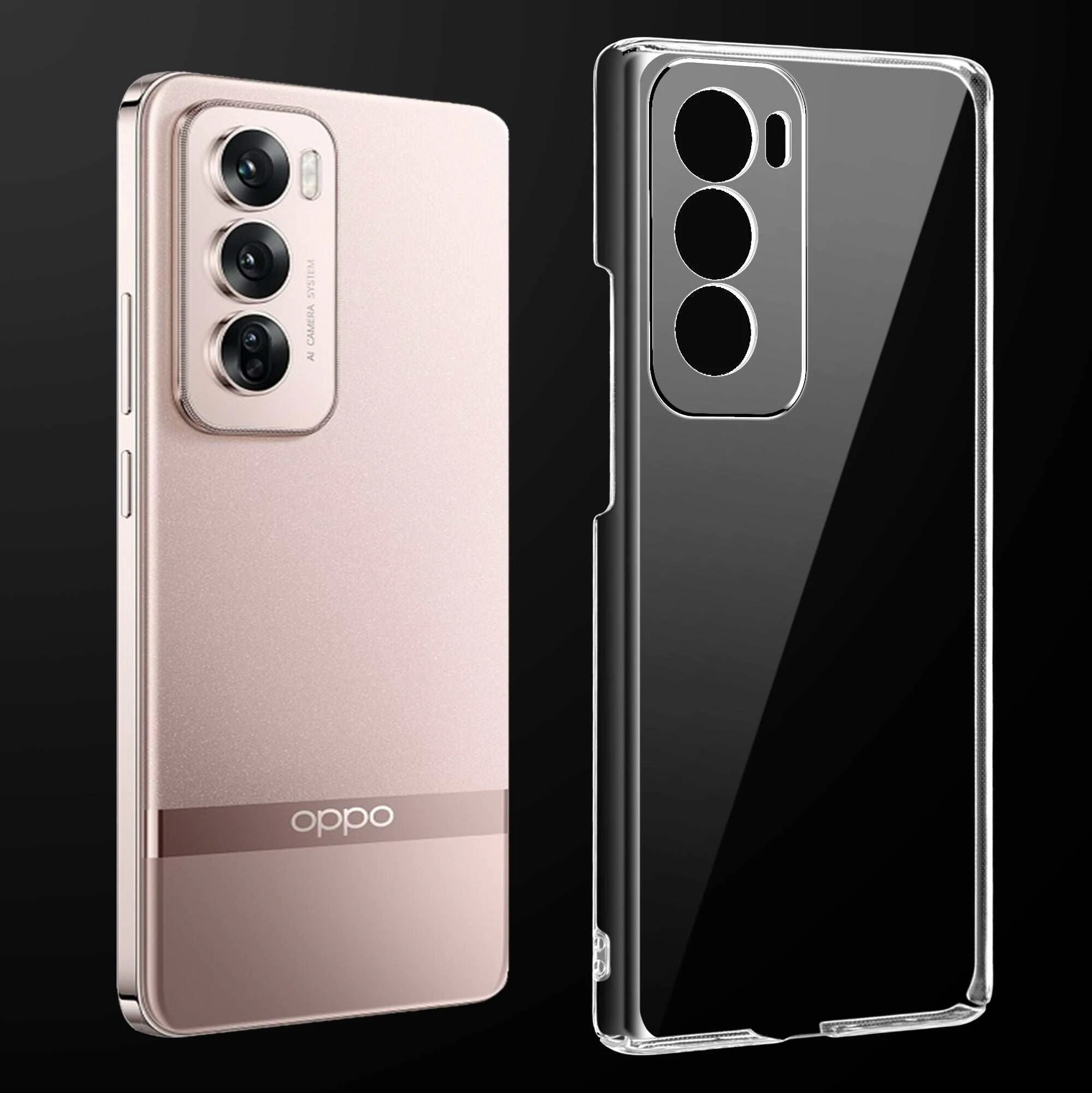 Anti Yellow Clear Back Cover Case OPPO RENO 12 (TPU case | Raised Edges for Full Camera Protection | Anti-yellow Clear)