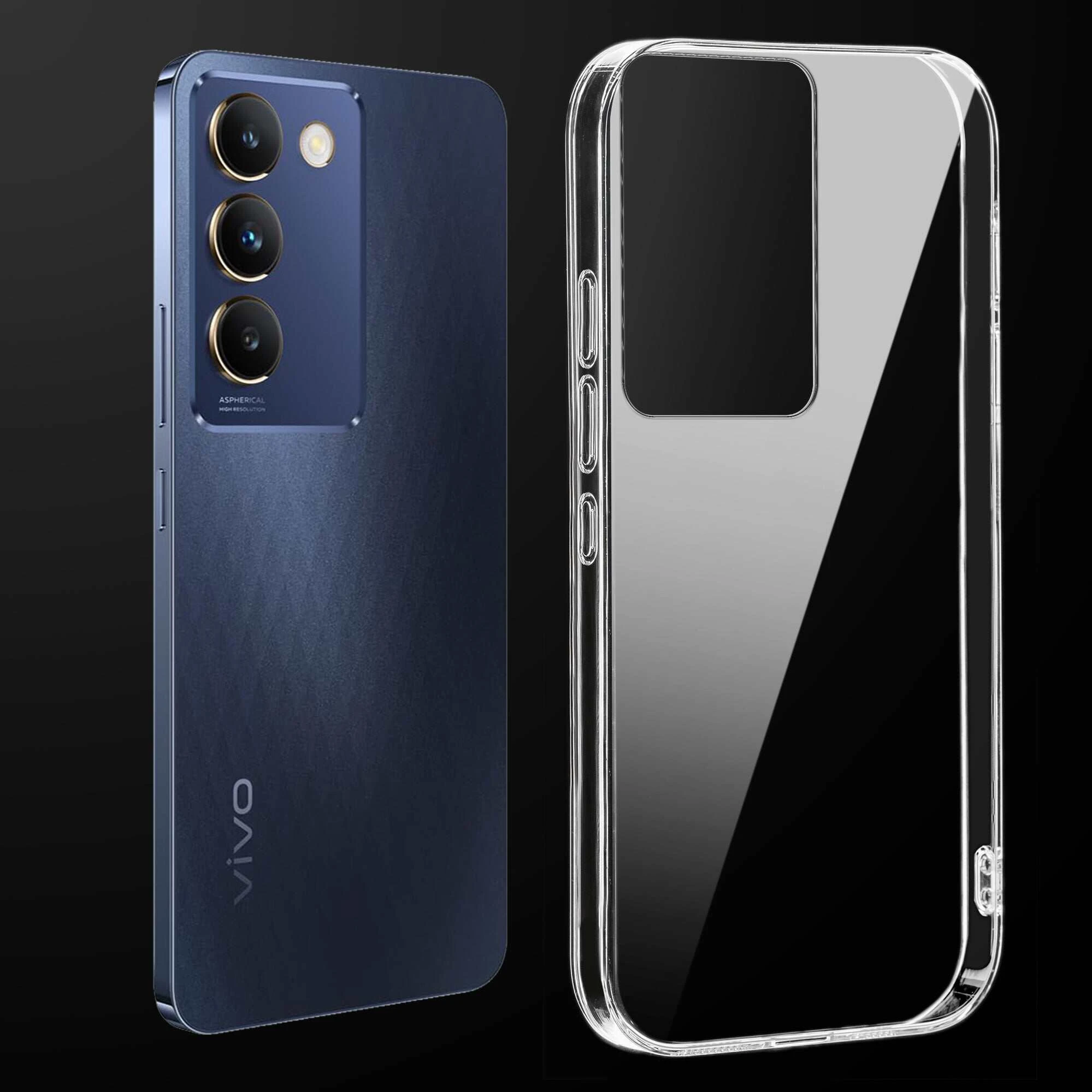 Anti Yellow Clear Back Cover Case Vivo T3 5G (TPU case | Raised Edges for Full Camera Protection | Anti-yellow Clear)