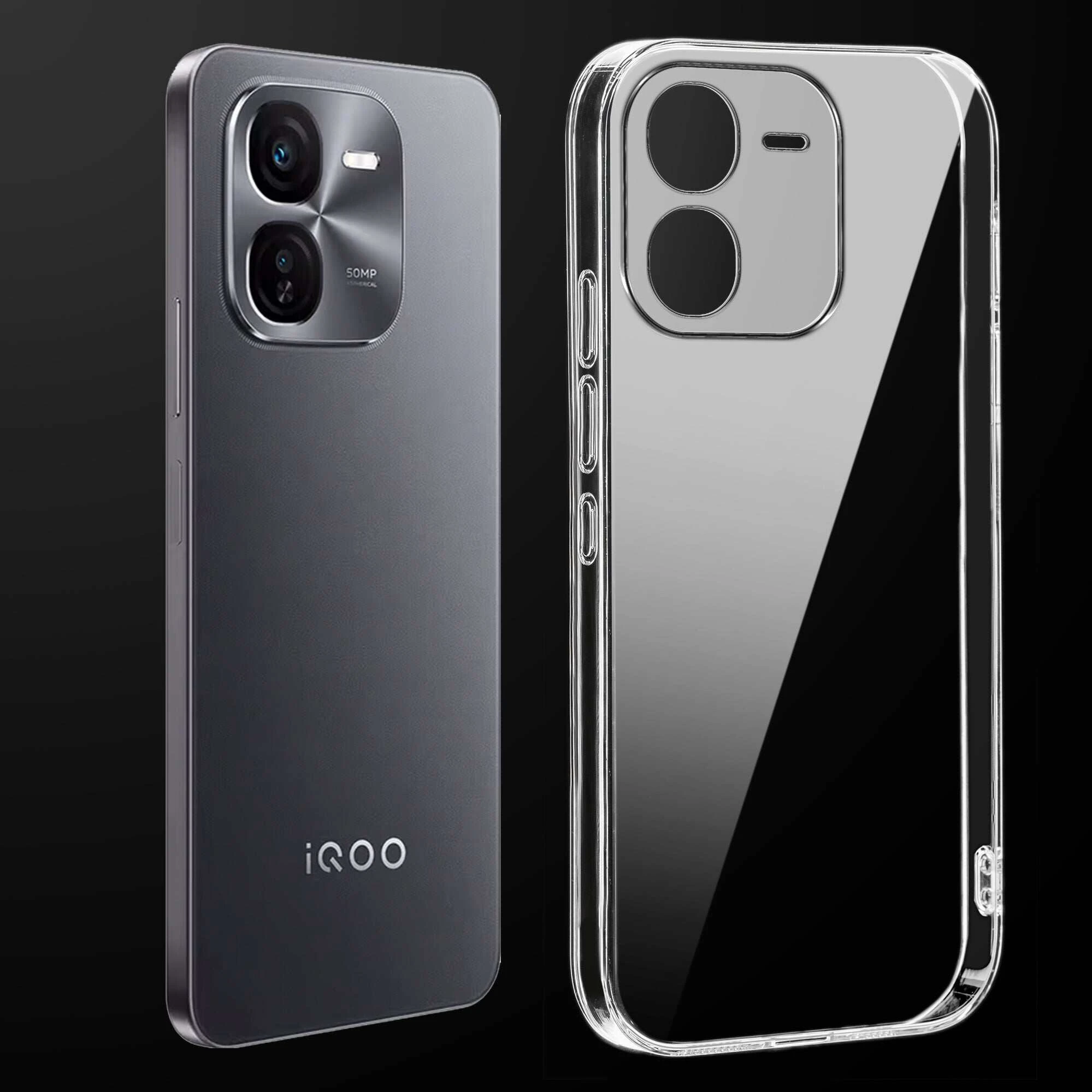 Anti Yellow Clear Back Cover Case IQOO Z9X (TPU case | Raised Edges for Full Camera Protection | Anti-yellow Clear)