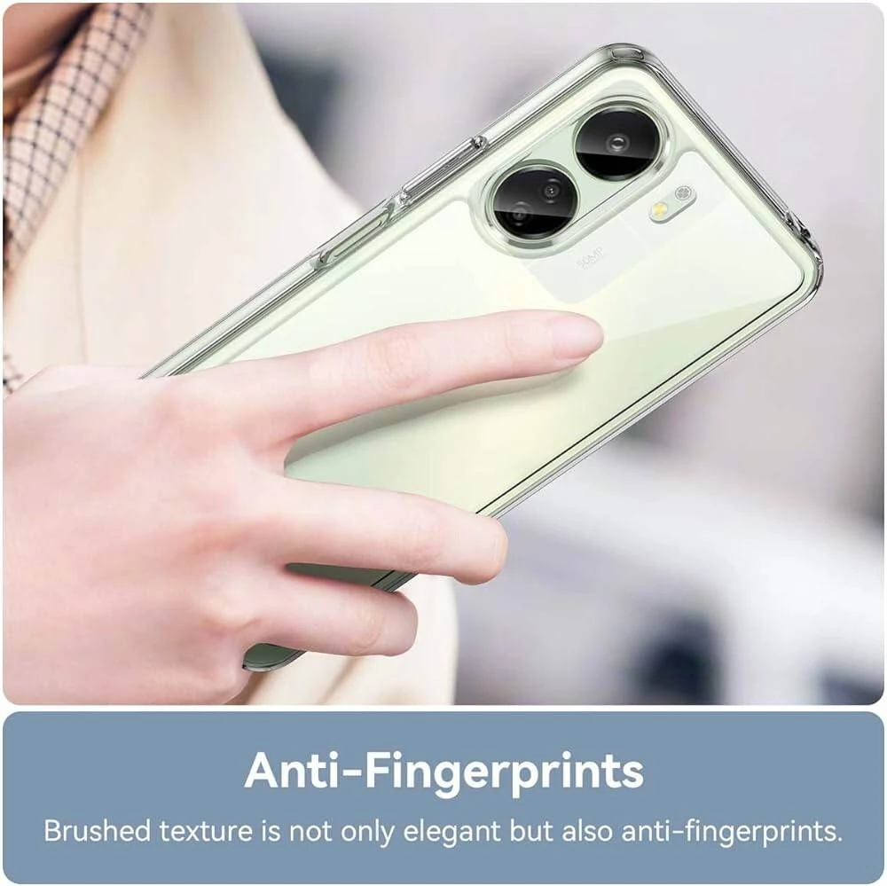 Anti Yellow Clear Back Cover Case REDMI 13C 4G (TPU case | Raised Edges for Full Camera Protection | Anti-yellow Clear)