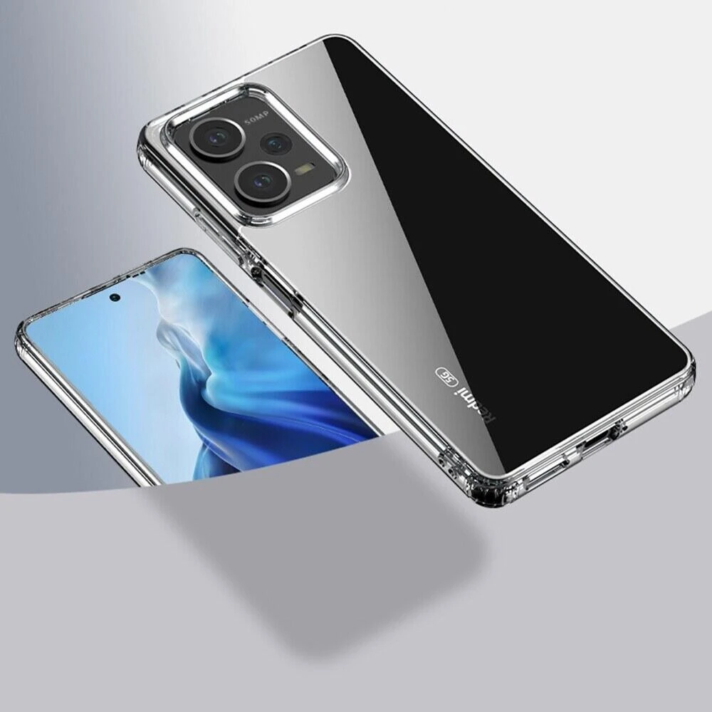 Anti Yellow Clear Back Cover Case REDMI NOTE 12 5G (TPU case | Raised Edges for Full Camera Protection | Anti-yellow Clear)
