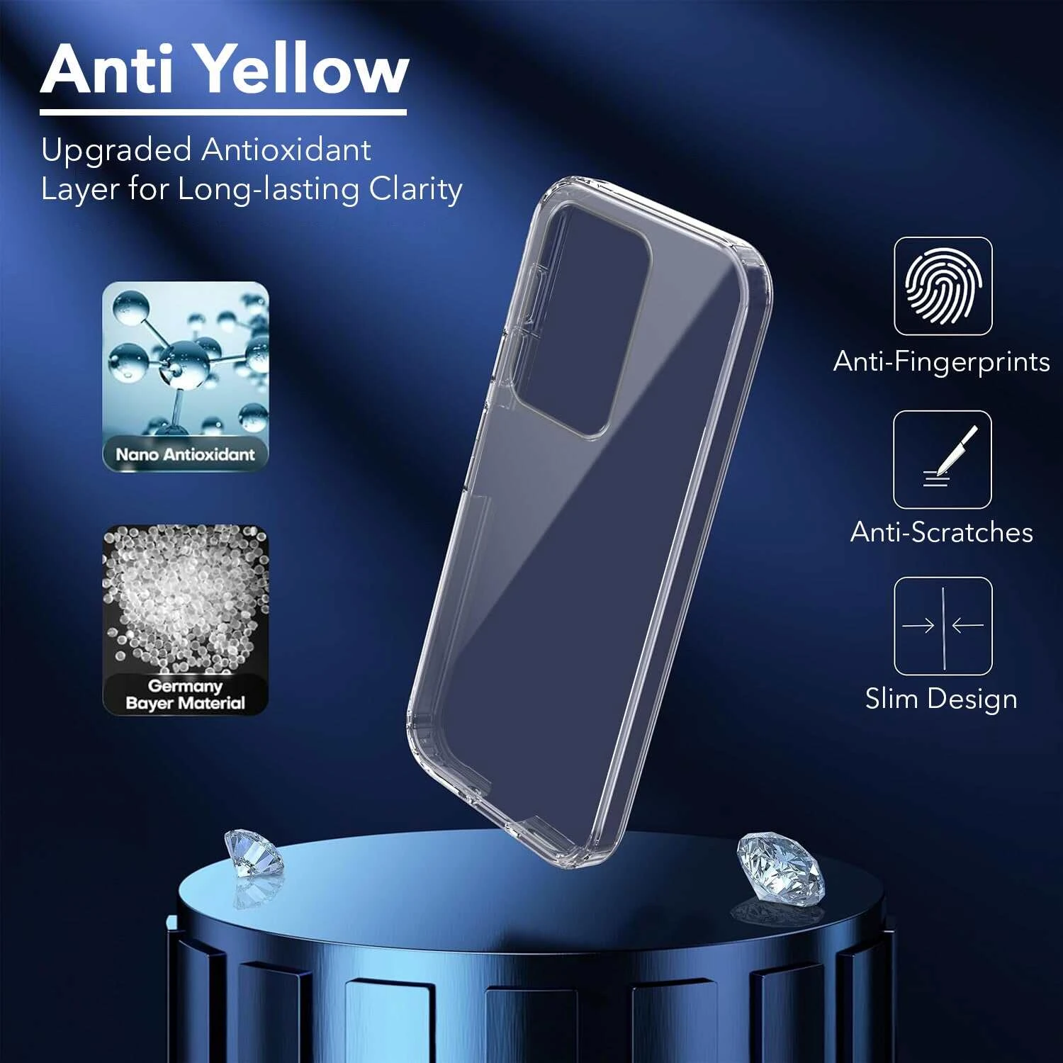 Anti Yellow Clear Back Cover Case IQOO 10 PRO (TPU case | Raised Edges for Full Camera Protection | Anti-yellow Clear)