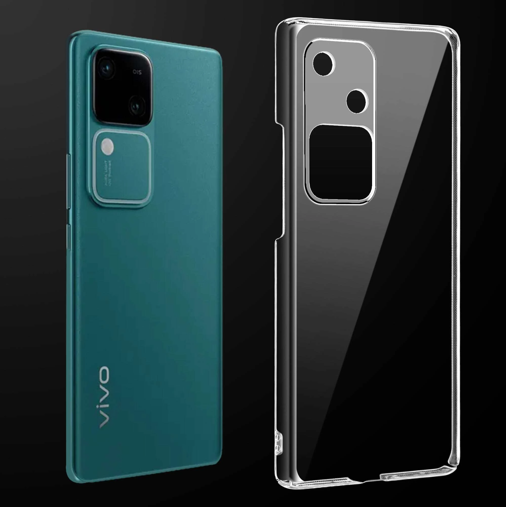 Anti Yellow Clear Back Cover Case Vivo V30 (TPU case | Raised Edges for Full Camera Protection | Anti-yellow Clear)