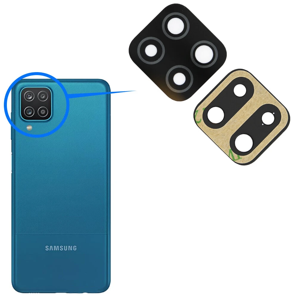 For Samsung Galaxy A12 main camera glass Rear Facing Camera Glass Lens Replacement