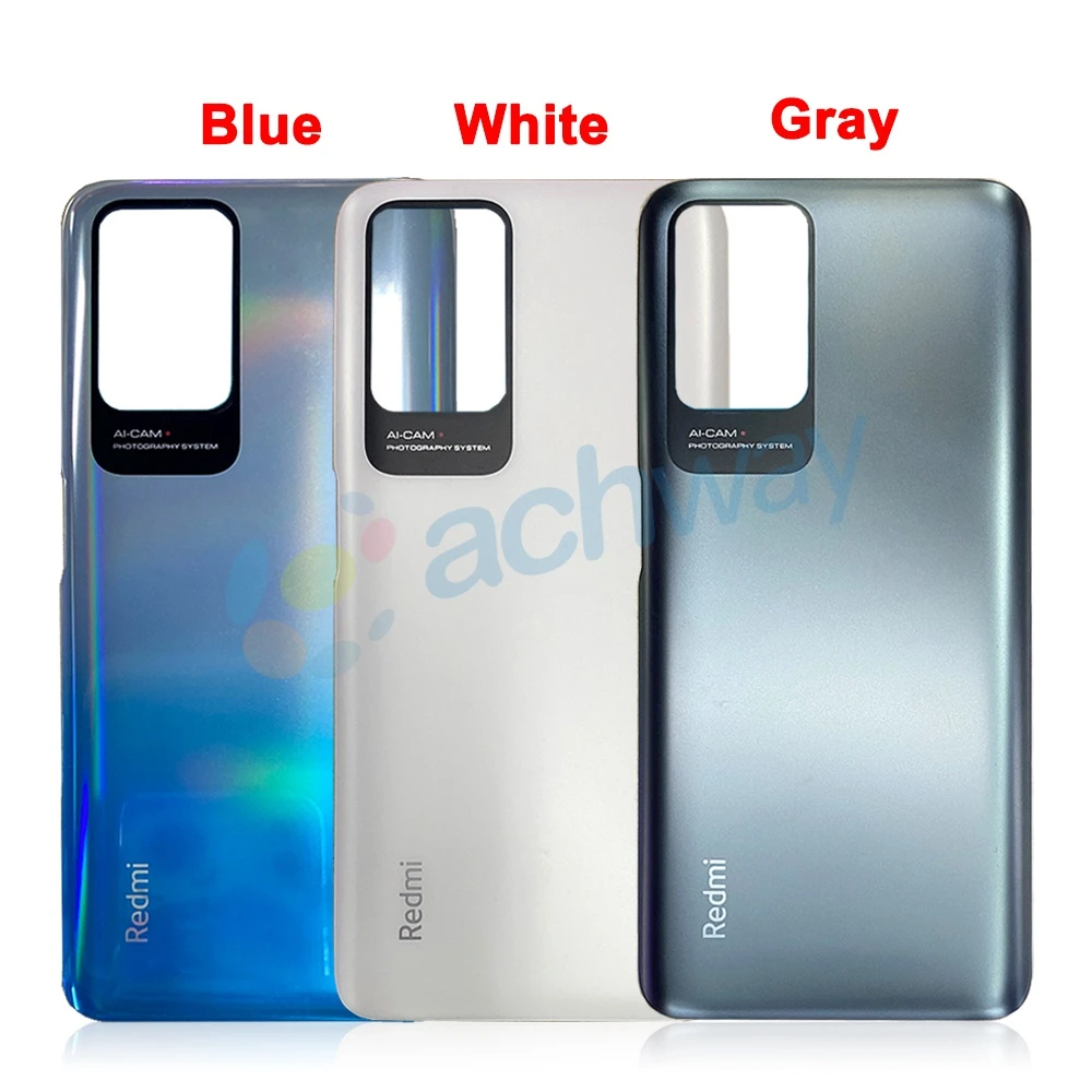 For Redmi 10 / Redmi 10 Prime Backshell Replacement Back Battery Cover For Redmi 10 Back Rear Glass