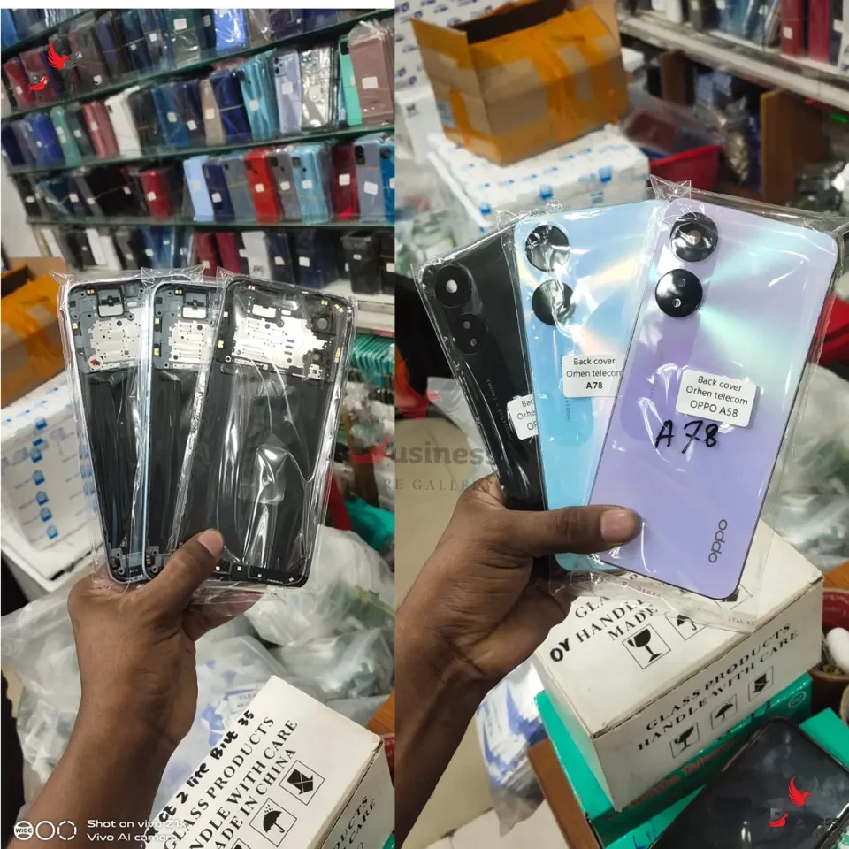 Replacement Backshell Panel + midel frame for Oppo A97 5G Battery Back Door Back panel