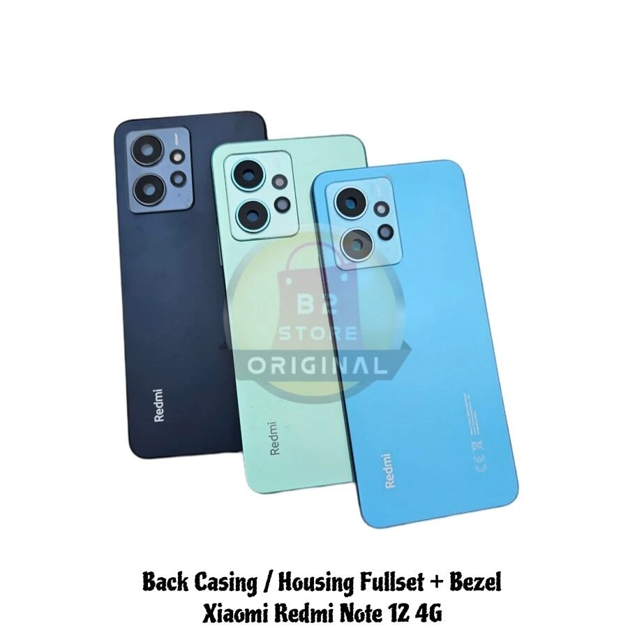 Housing Back Casing Kesing Fullset + Bazel Xiaomi Redmi Note 12 4G