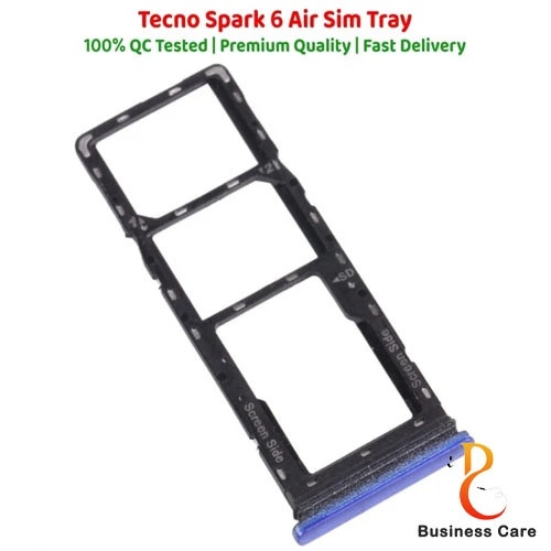 Tecno spark 6 air এর জন্য সিম কার্ড হোল্ডার ট্রে-নীল, কালো, সবুজ, কমলা, সাদা
