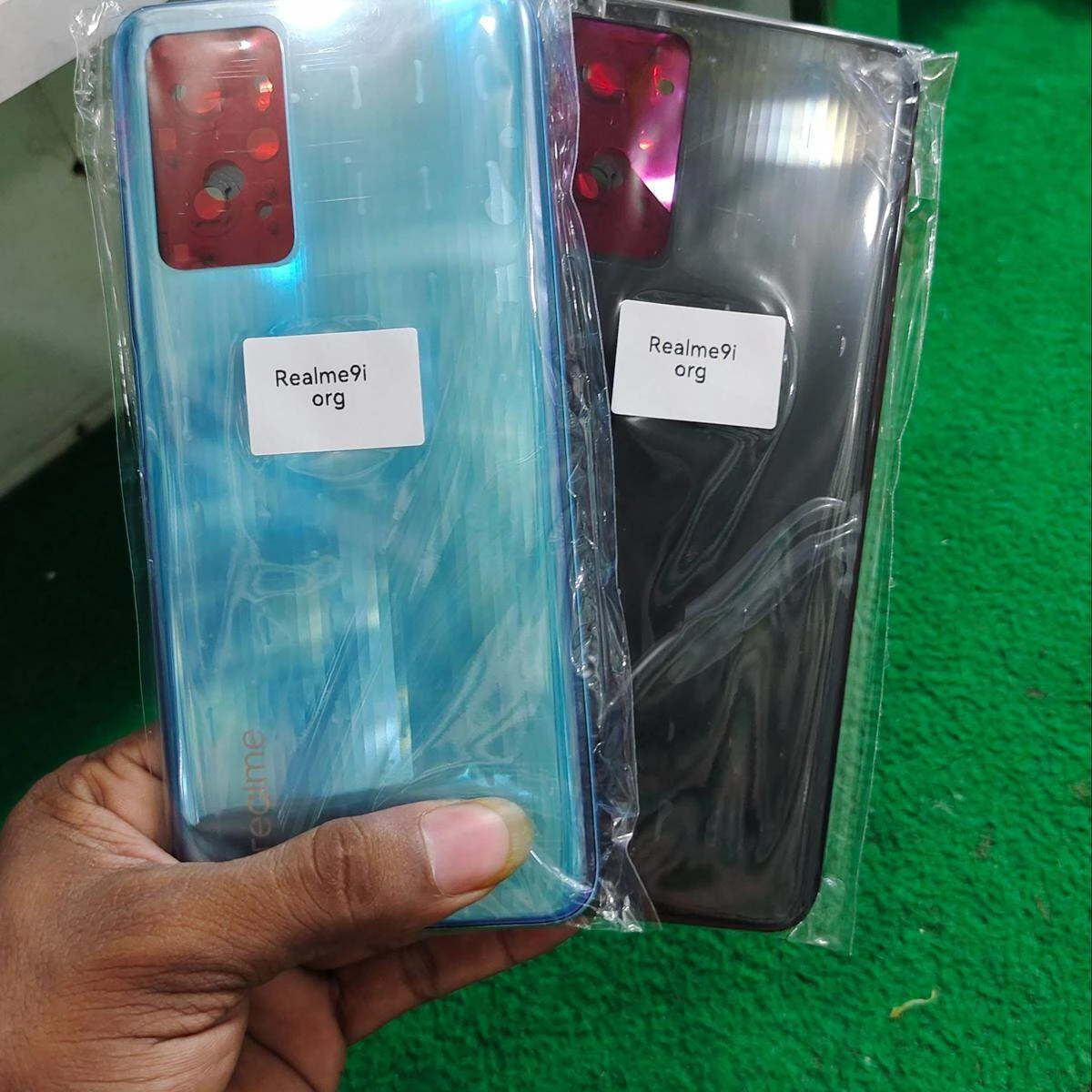 Replacement Backshell Panel plus frame for Realme 9i Battery Back Door Back panel