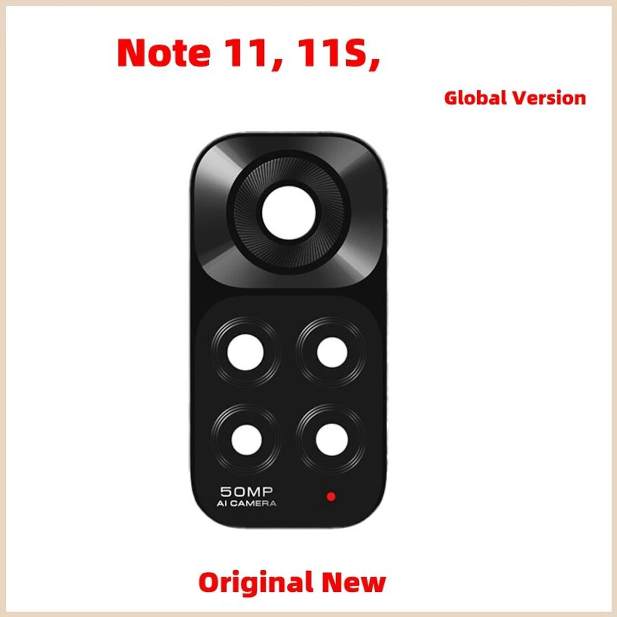 Original Camera Lens Glass For Xiaomi Redmi Note 11 , 11S, 11 Pro 4G/5G Back Camera Glass Lens Smartphone Parts