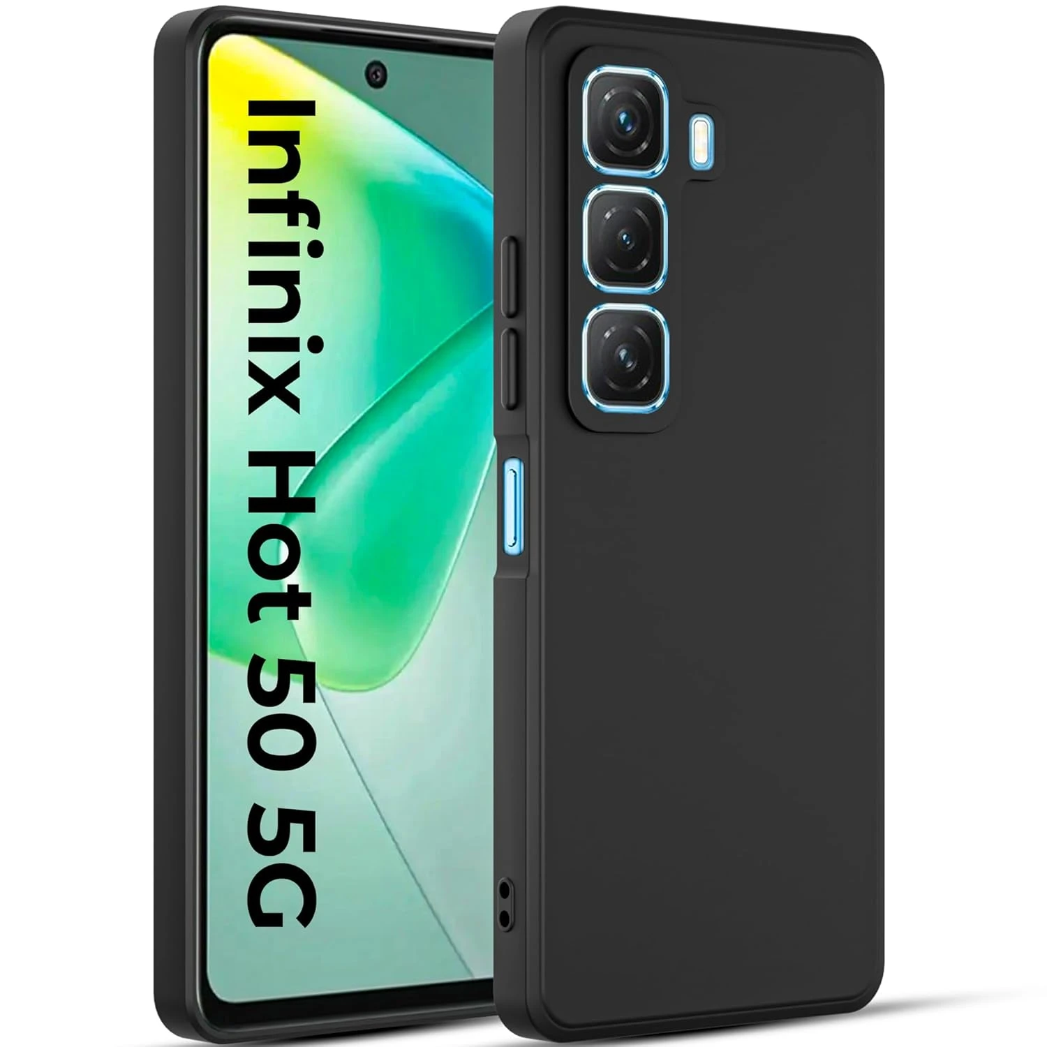 Back Cover Case for Infinix Hot 50 5G/Hot 50 Pro Cover Cssses with Camera Protection