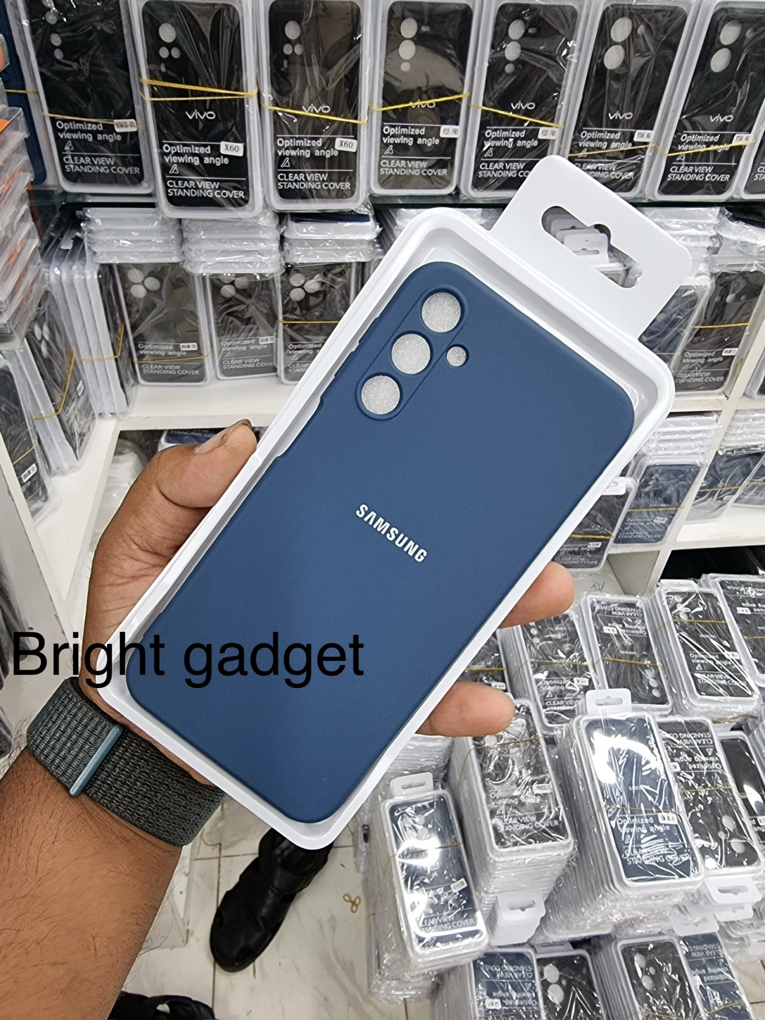 For samsung Galaxy A35 Back cover Ceses Black And Blue Box Cover
