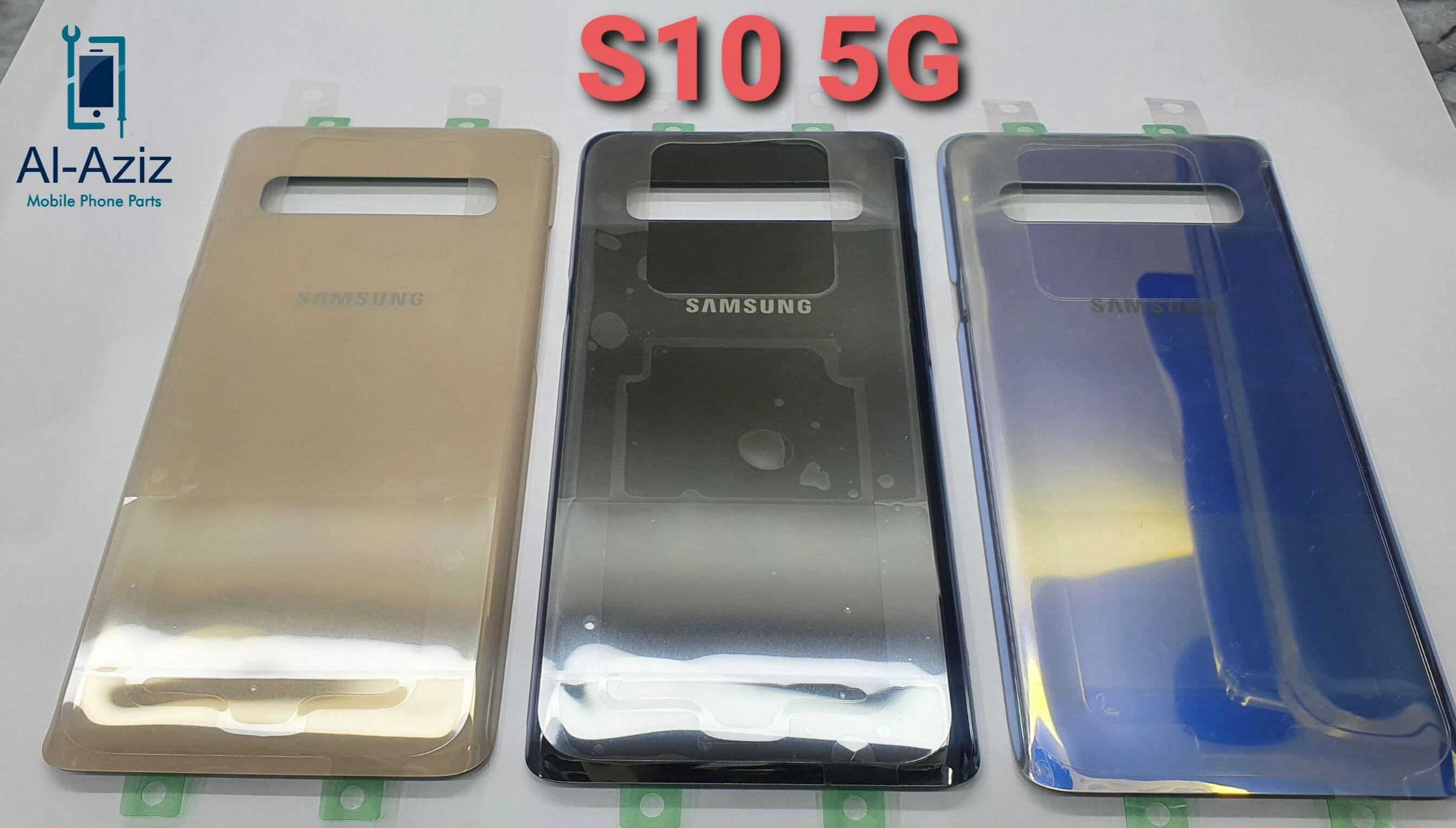 Samsung galaxy s10 5g আসল ব্যাক গ্লাস রিপ্লেসমেন্ট বডি ব্যাক কভার বাটার ডোর g977