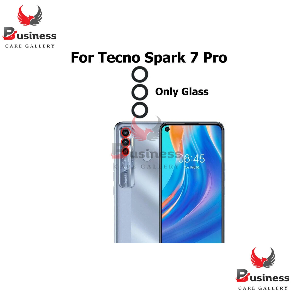Camera Min glass Lens for Tecno Spark 7 Pro