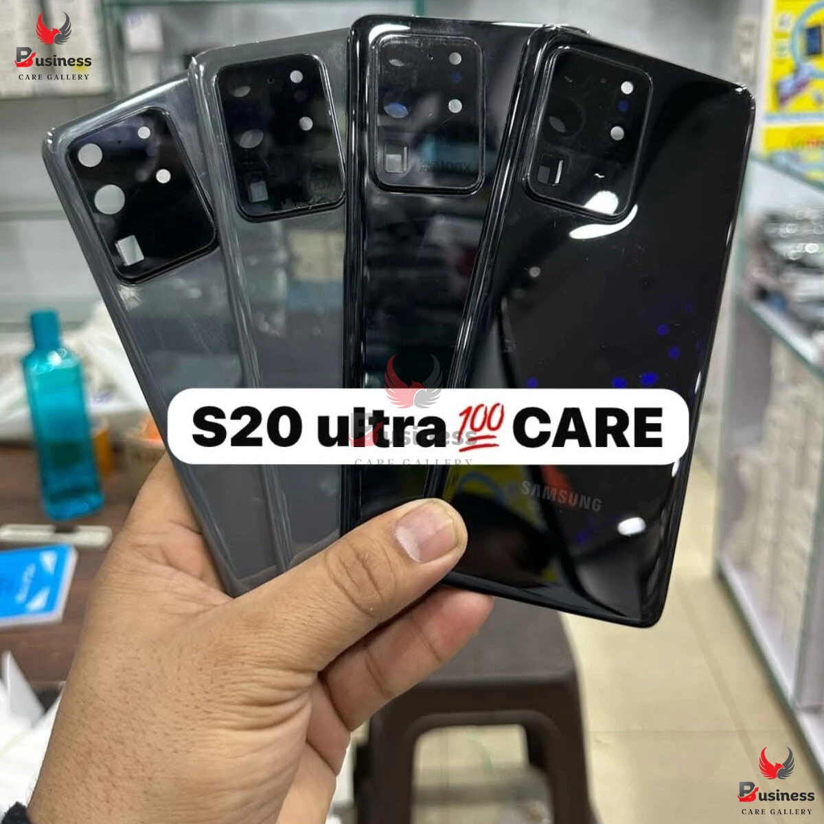 Samsung S20 Ultra Back Glass Replacement Rear Door Housing Case , Back Panel For Samsung S20 Ultra